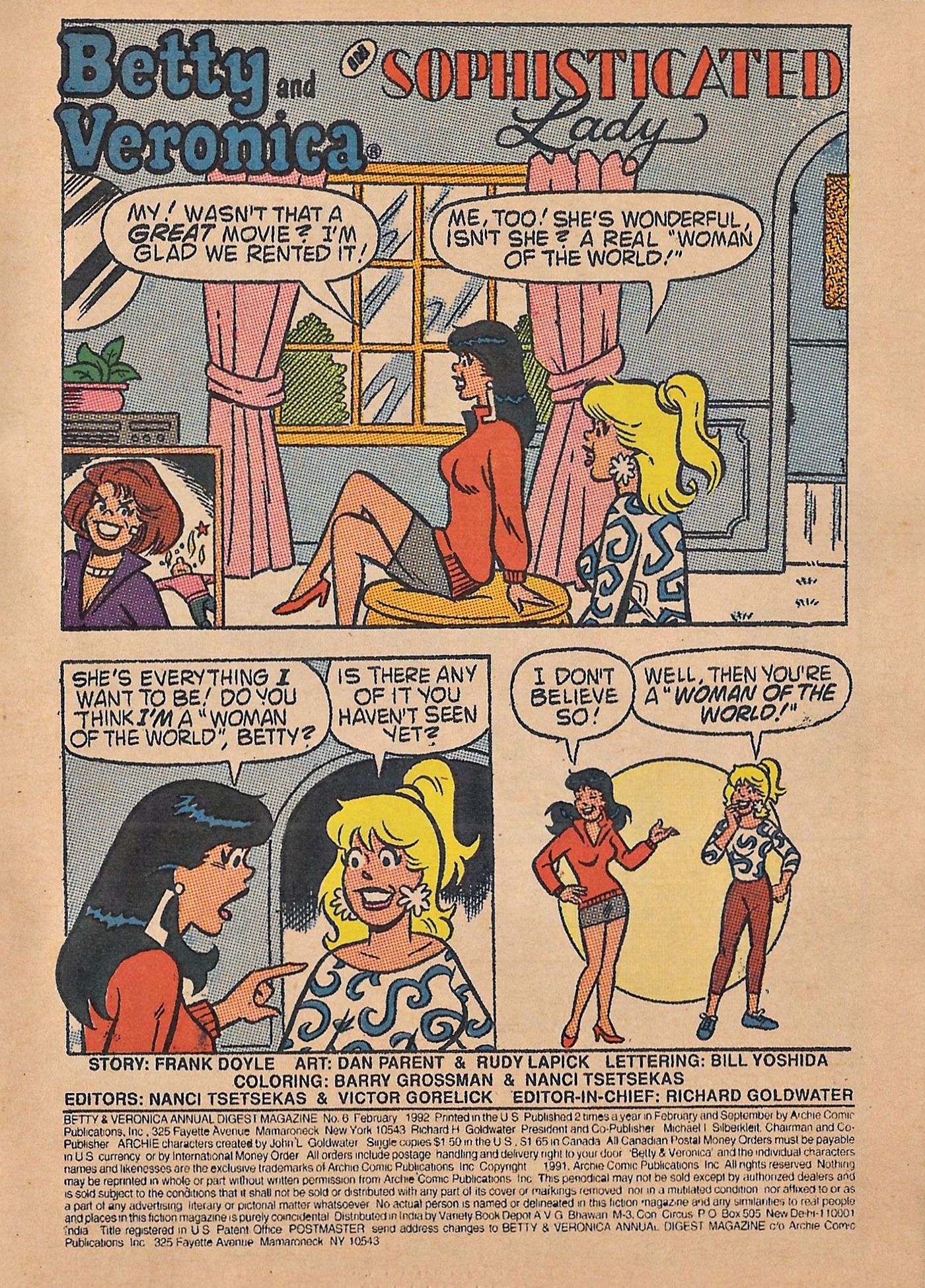 Read online Betty and Veronica Annual Digest Magazine comic -  Issue #6 - 3