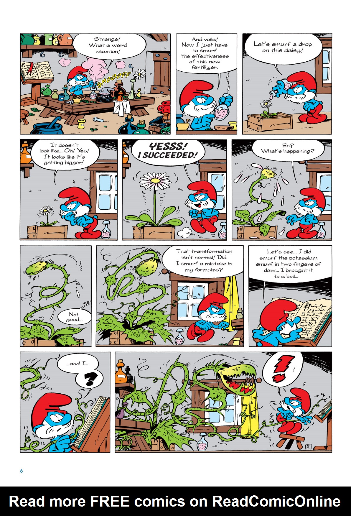 Read online The Smurfs comic -  Issue #6 - 6