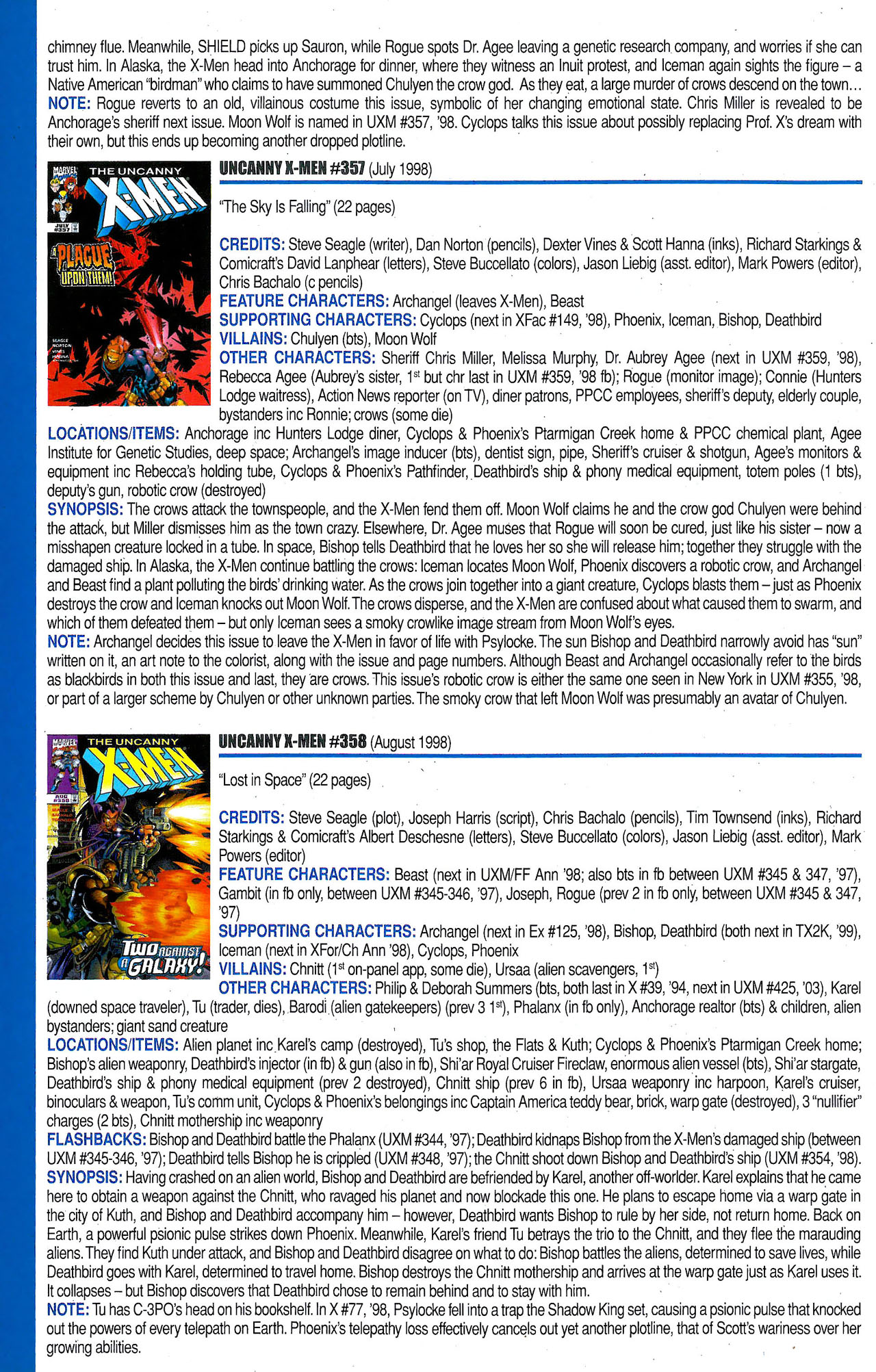 Read online Official Index to the Marvel Universe comic -  Issue #9 - 56