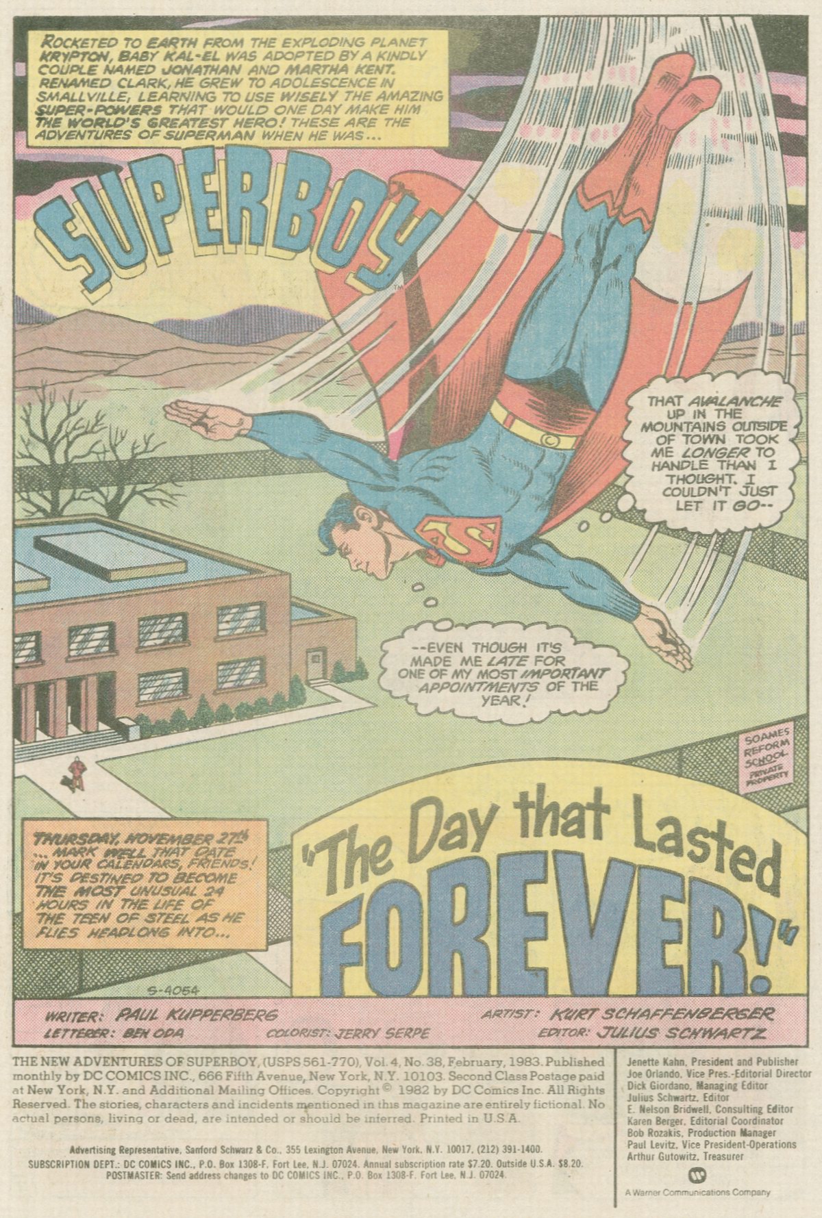 The New Adventures of Superboy 38 Page 1