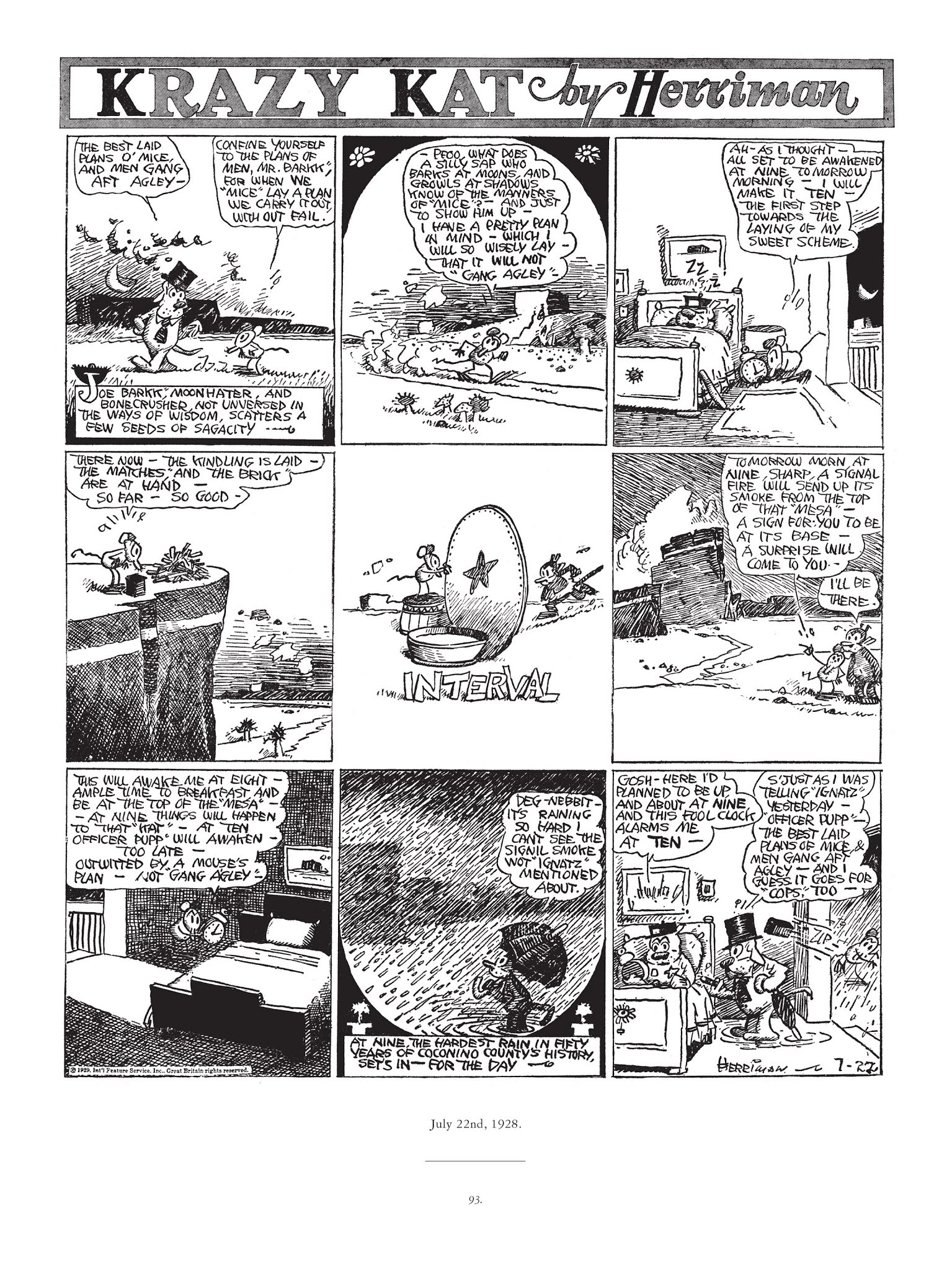 Read online Krazy & Ignatz comic -  Issue # TPB 5 - 93