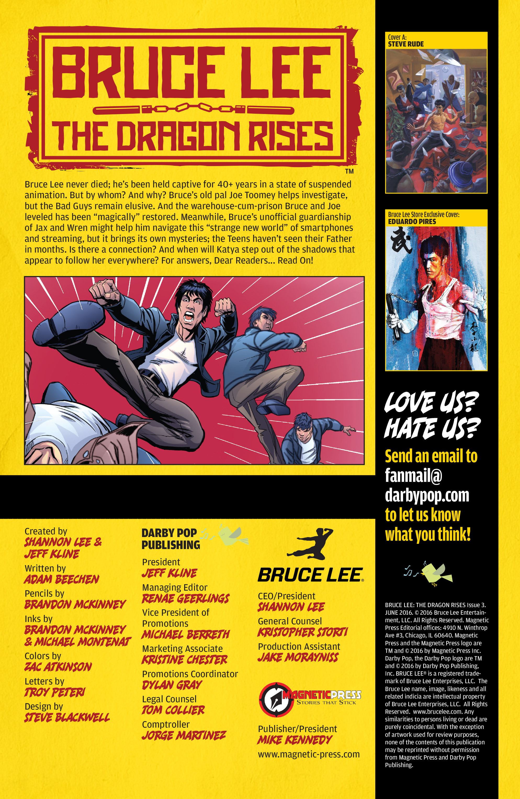Read online Bruce Lee: The Dragon Rises comic -  Issue #3 - 2