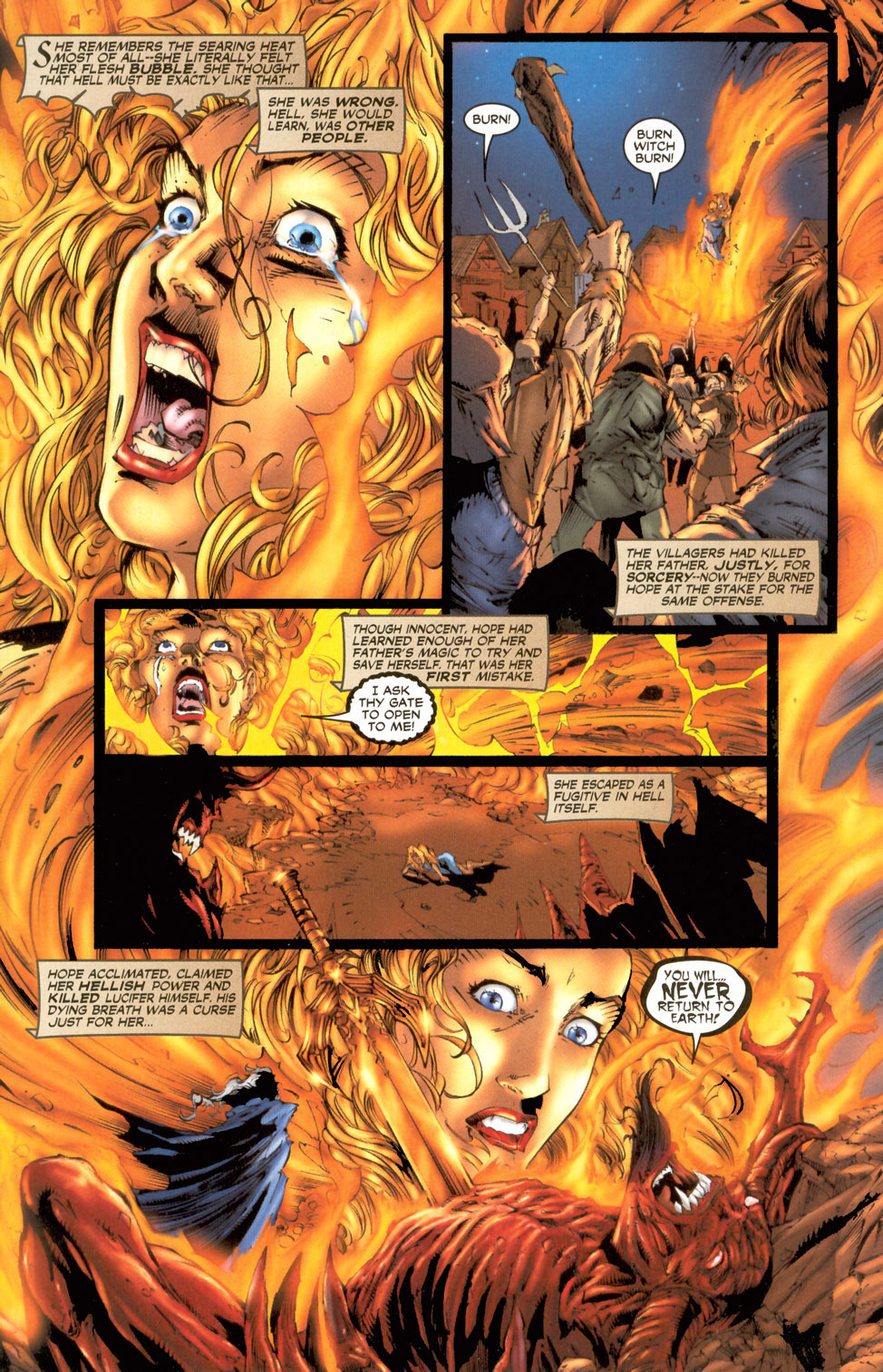 Read online Lady Death/Medieval Witchblade comic -  Issue #1 - 4