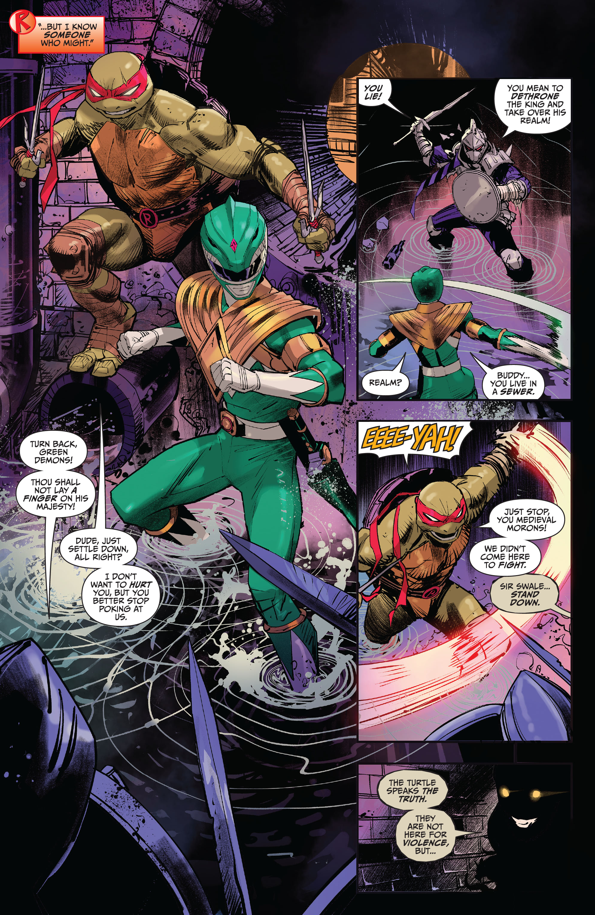 Read online Mighty Morphin Power Rangers/ Teenage Mutant Ninja Turtles II comic -  Issue #1 - 12