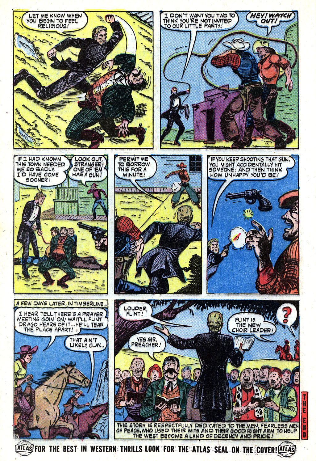 Read online The Outlaw Kid (1954) comic -  Issue #4 - 24