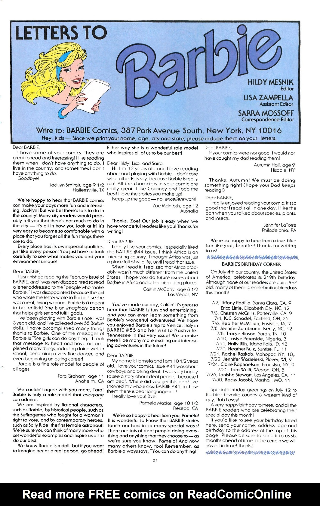 Read online Barbie comic -  Issue #57 - 33