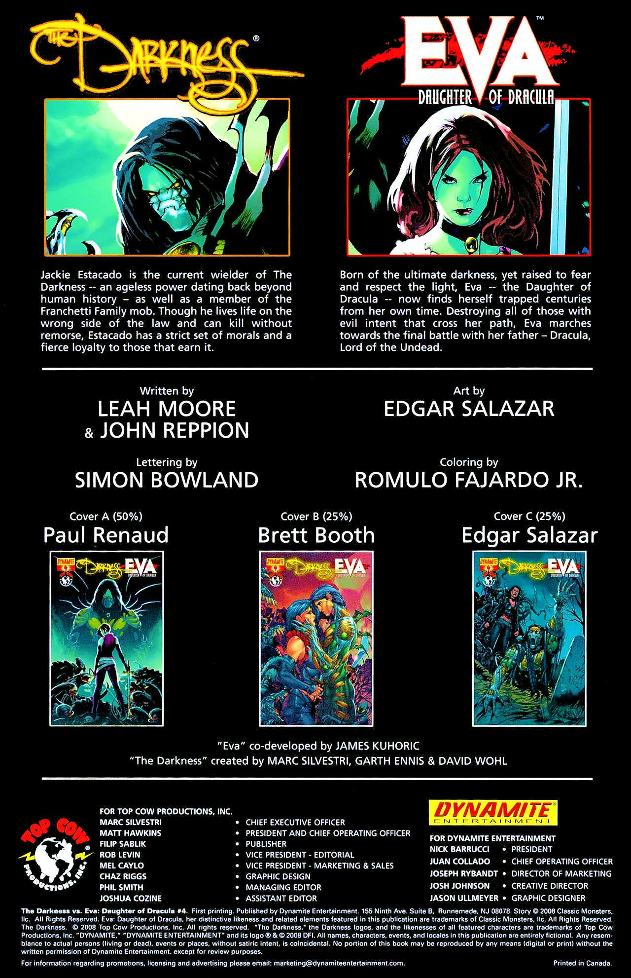 Read online The Darkness vs. Eva: Daughter of Dracula comic -  Issue #4 - 2