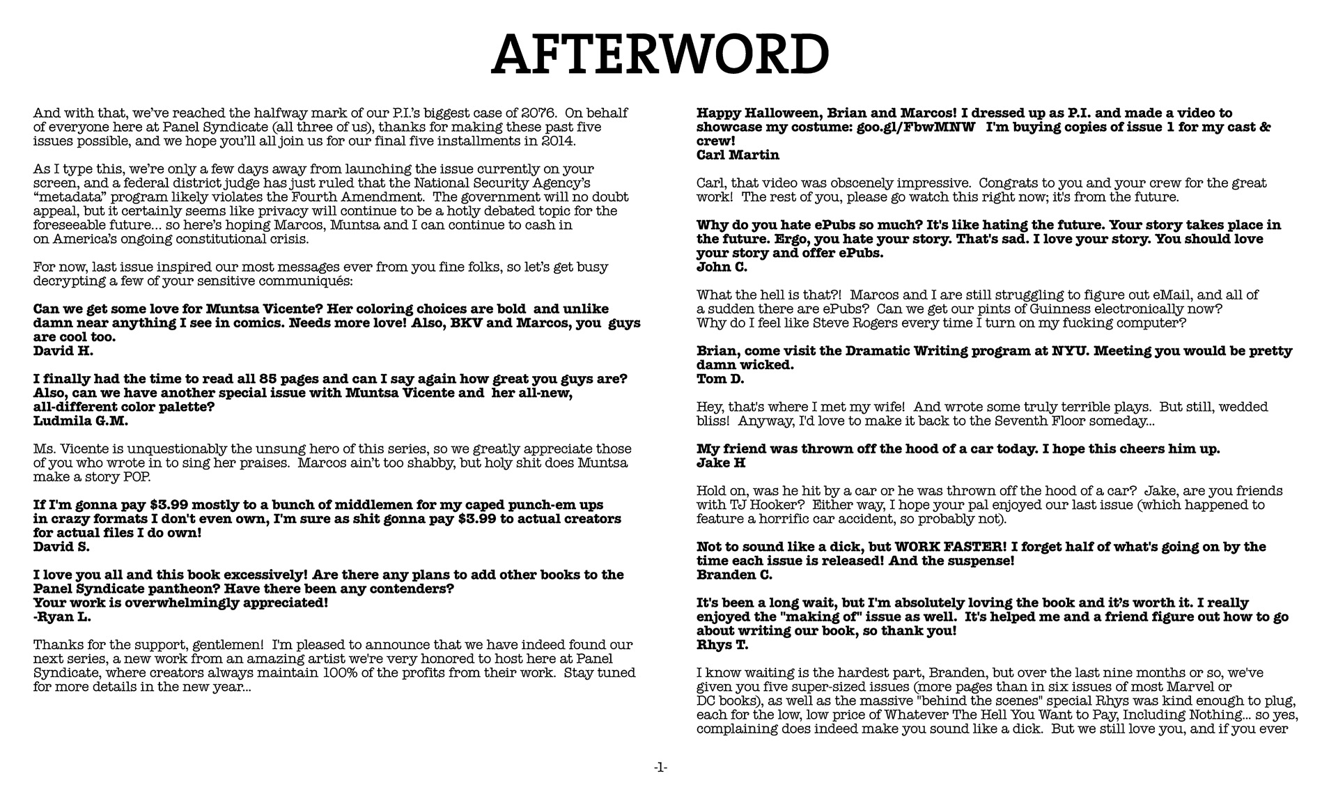 Read online The Private Eye comic -  Issue #5 - 27