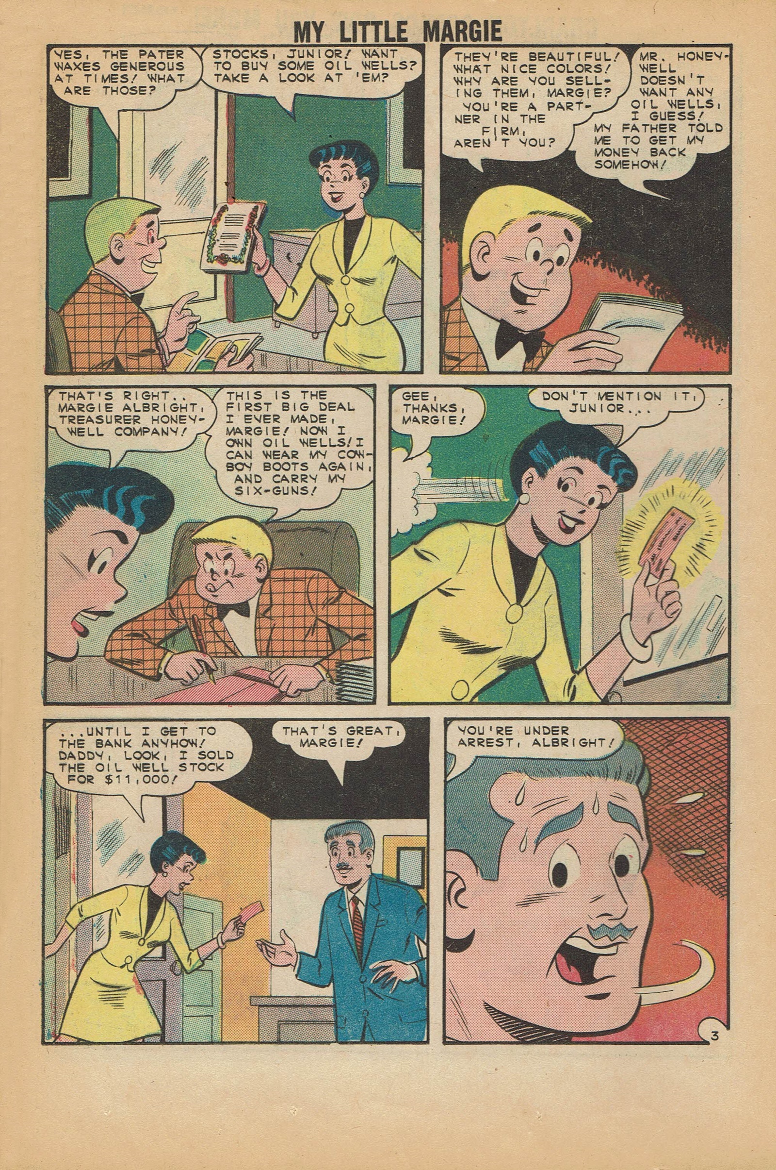 Read online My Little Margie (1954) comic -  Issue #54 - 12