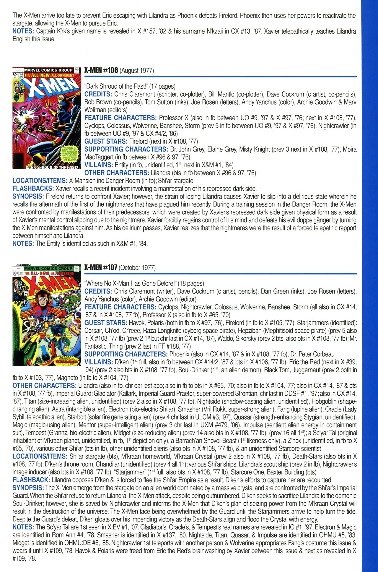Read online Official Index to the Marvel Universe comic -  Issue #2 - 65