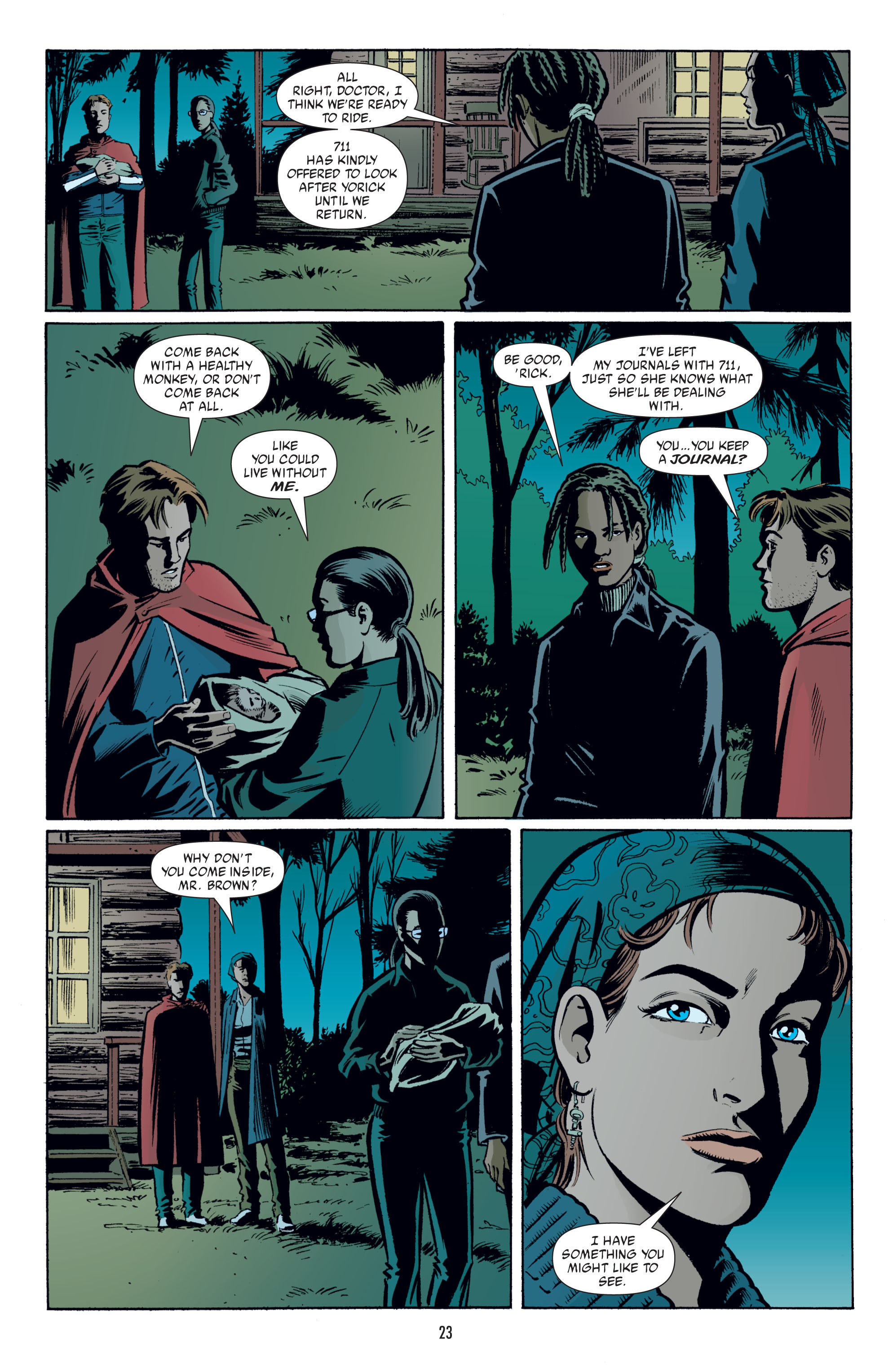 Read online Y: The Last Man (2002) comic -  Issue # _TPB 4 - 23