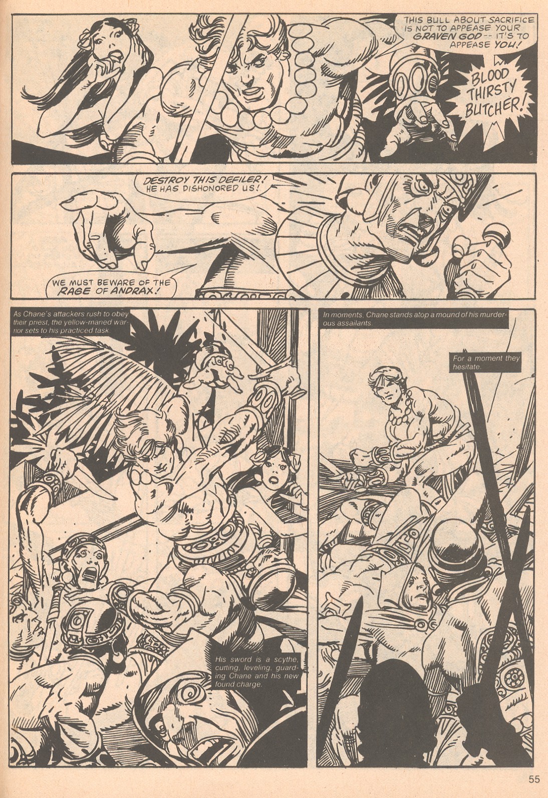 Read online The Savage Sword Of Conan comic -  Issue #63 - 55