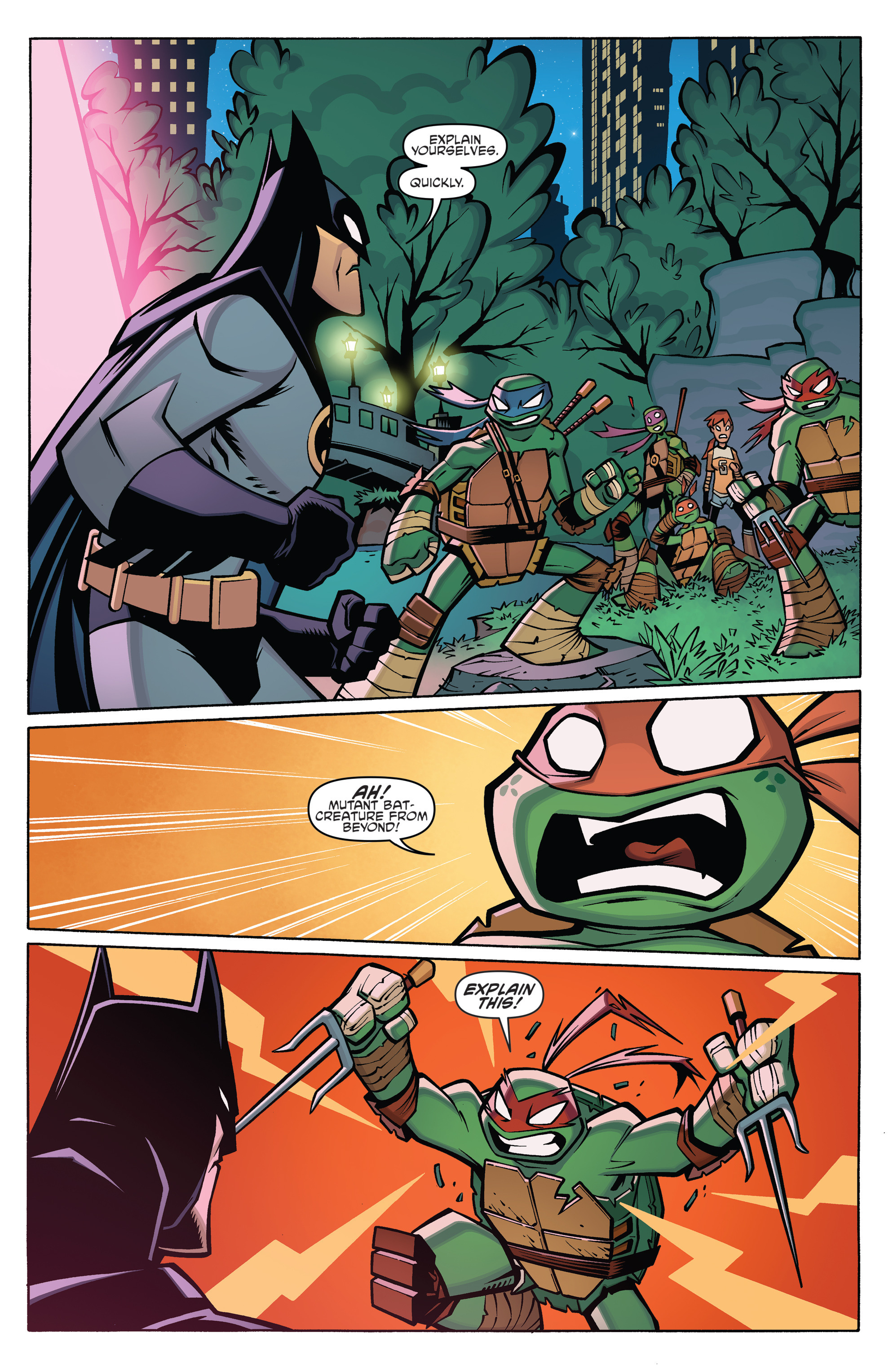 Read online Batman/Teenage Mutant Ninja Turtles Adventure comic -  Issue #2 - 14