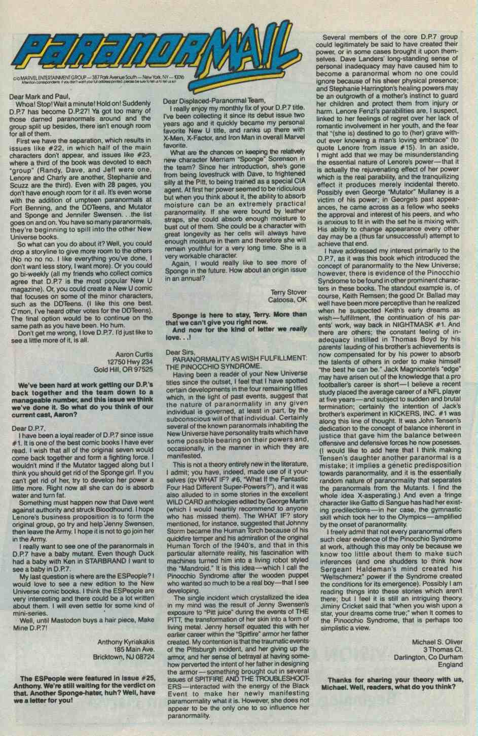 Read online D.P.7 comic -  Issue #28 - 30