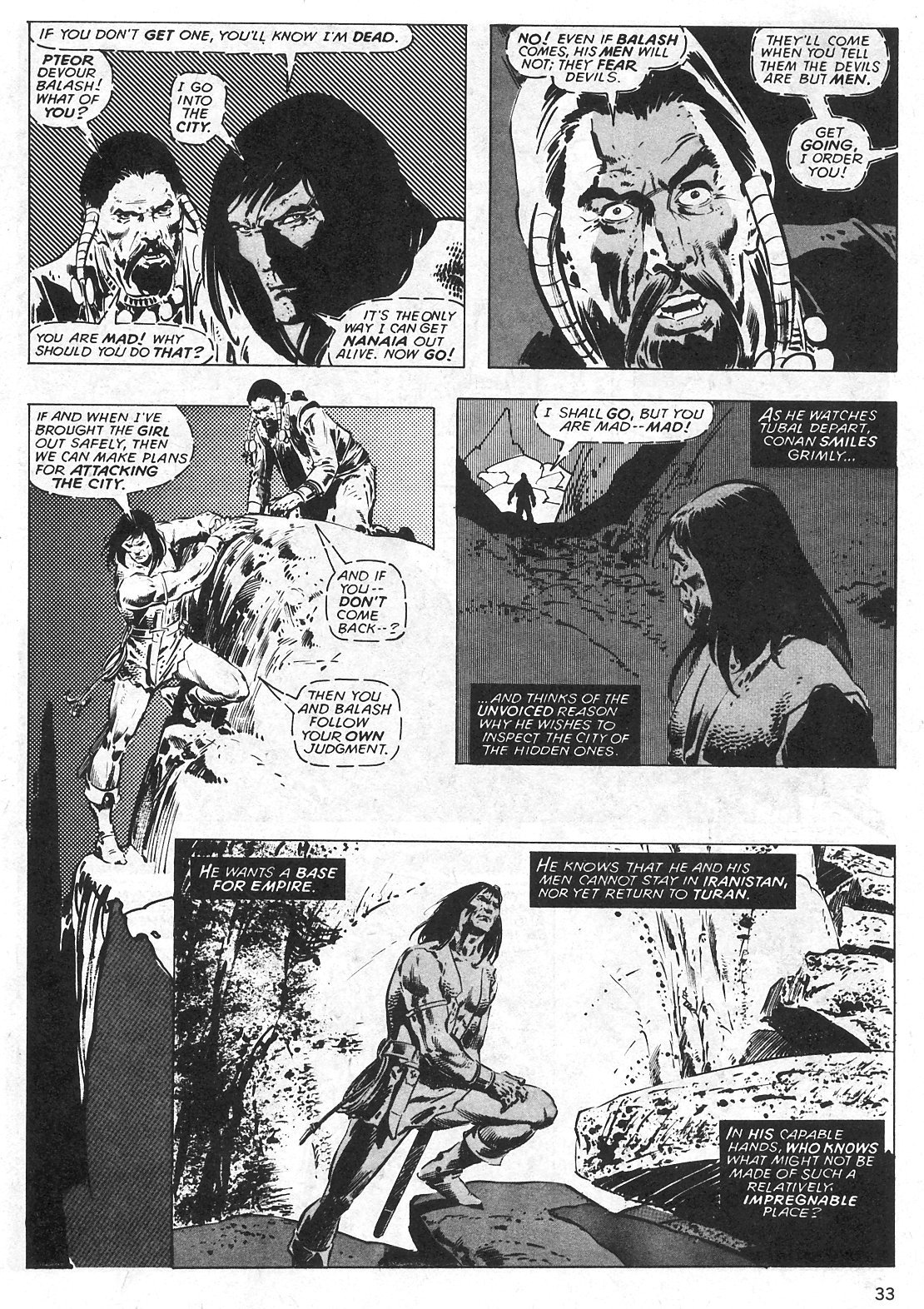 Read online The Savage Sword Of Conan comic -  Issue #31 - 33