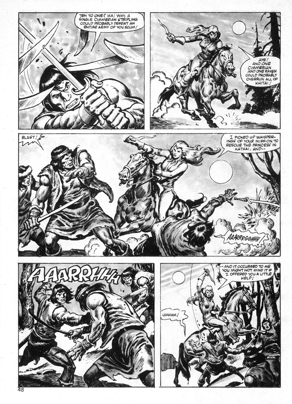 Read online The Savage Sword Of Conan comic -  Issue #95 - 48