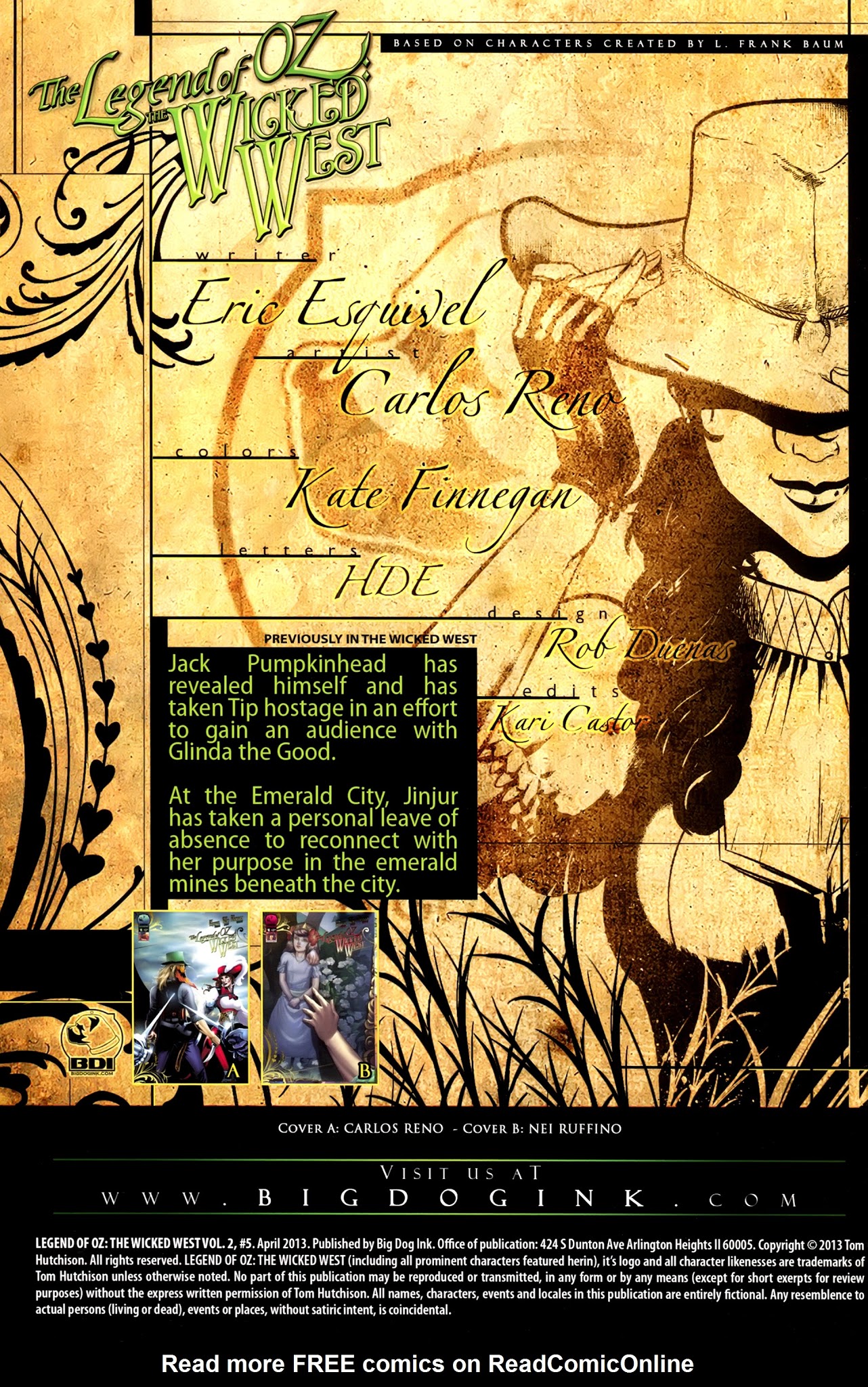 Read online Legend of Oz: The Wicked West comic -  Issue #6 - 2