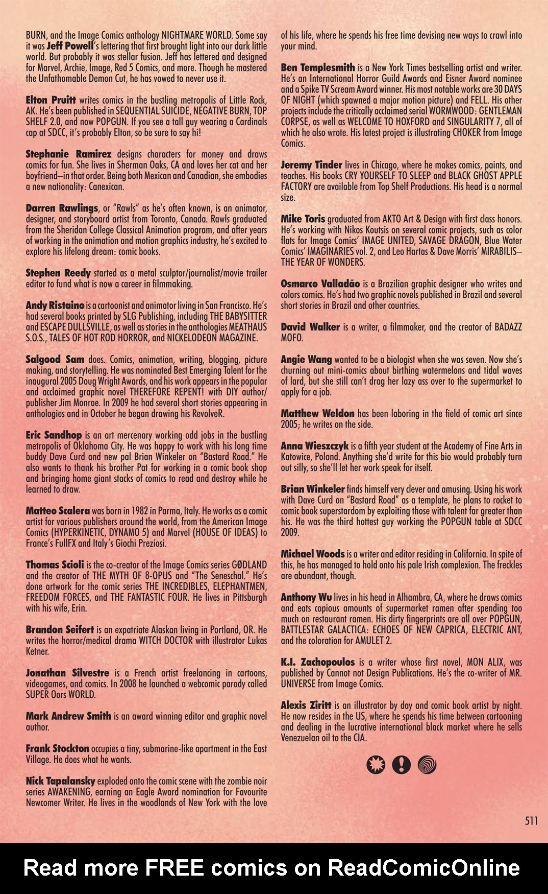 Read online PopGun comic -  Issue # Vol. 4 - 501