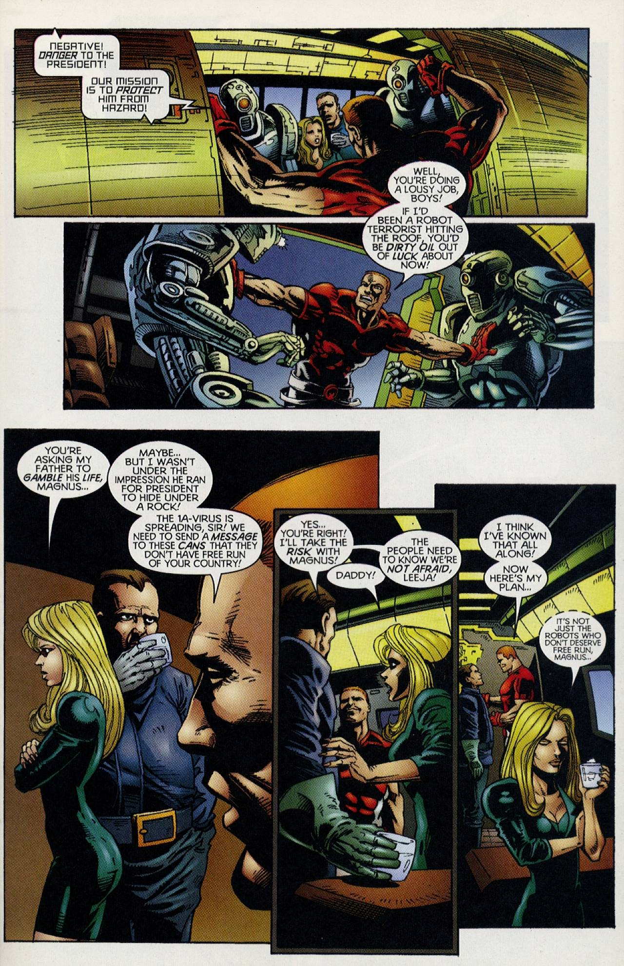 Read online Magnus Robot Fighter (1997) comic -  Issue #15 - 16