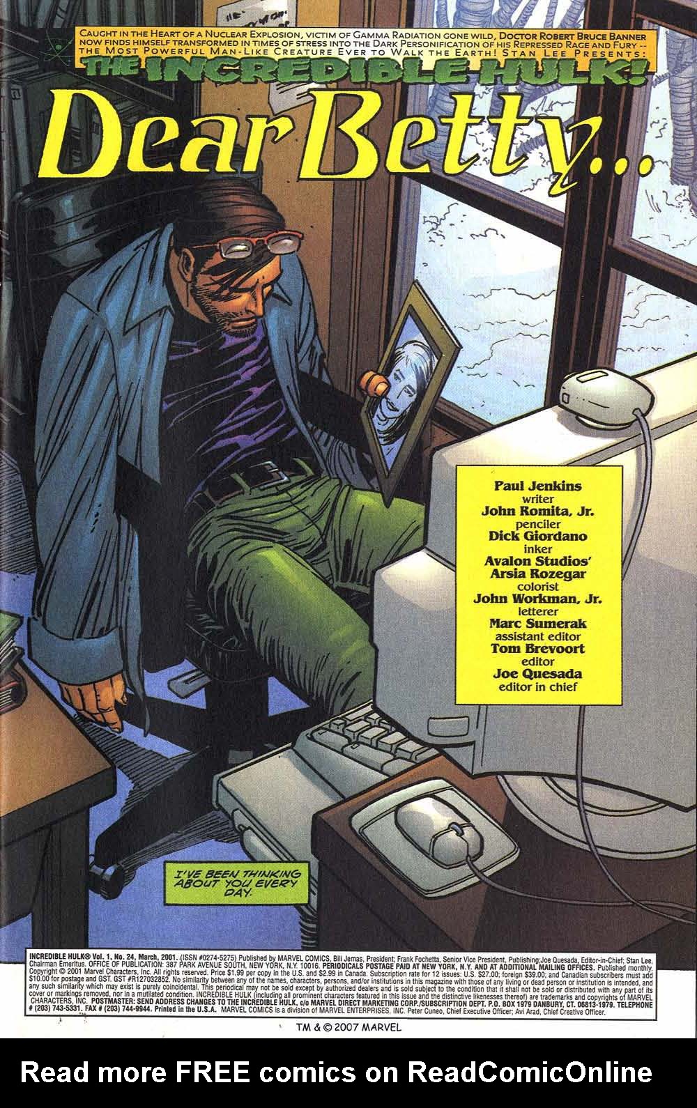 Read online The Incredible Hulk (2000) comic -  Issue #24 - 3