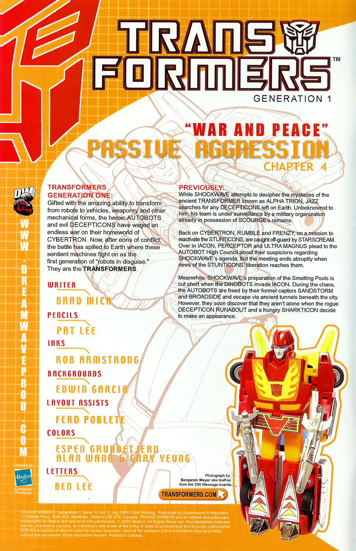 Read online Transformers: Generation 1 (2003) comic -  Issue #4 - 3