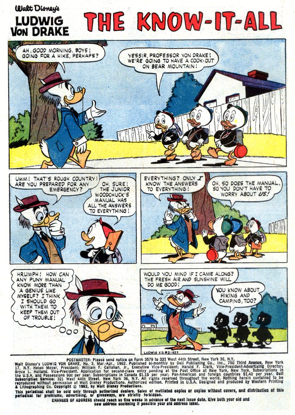 Read online Walt Disney's Ludwig Von Drake comic -  Issue #3 - 3