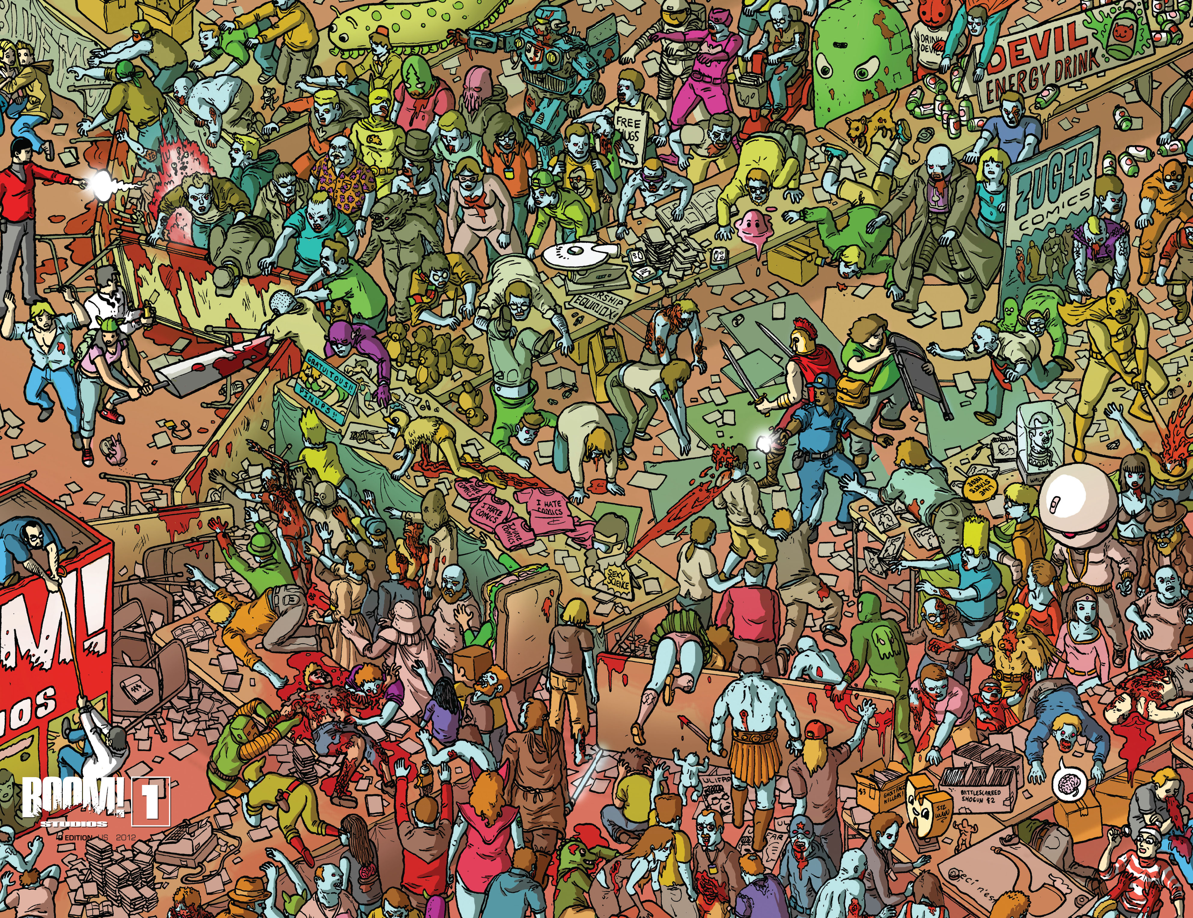 Read online Fanboys vs. Zombies comic -  Issue #1 - 5