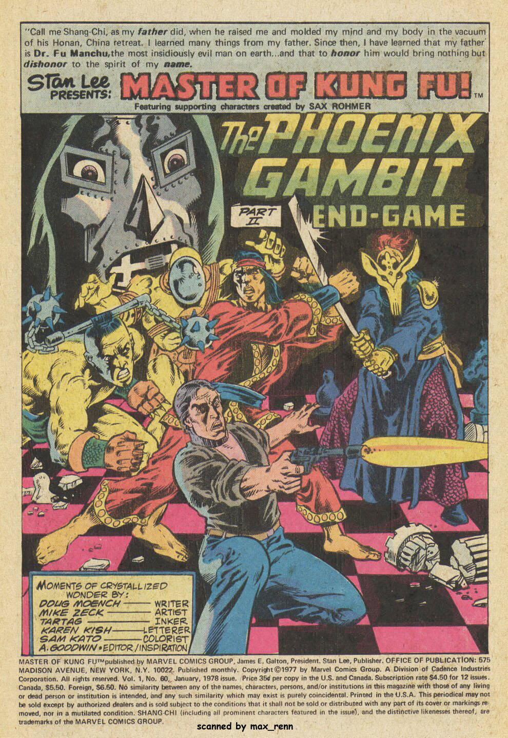 Read online Master of Kung Fu (1974) comic -  Issue #60 - 2