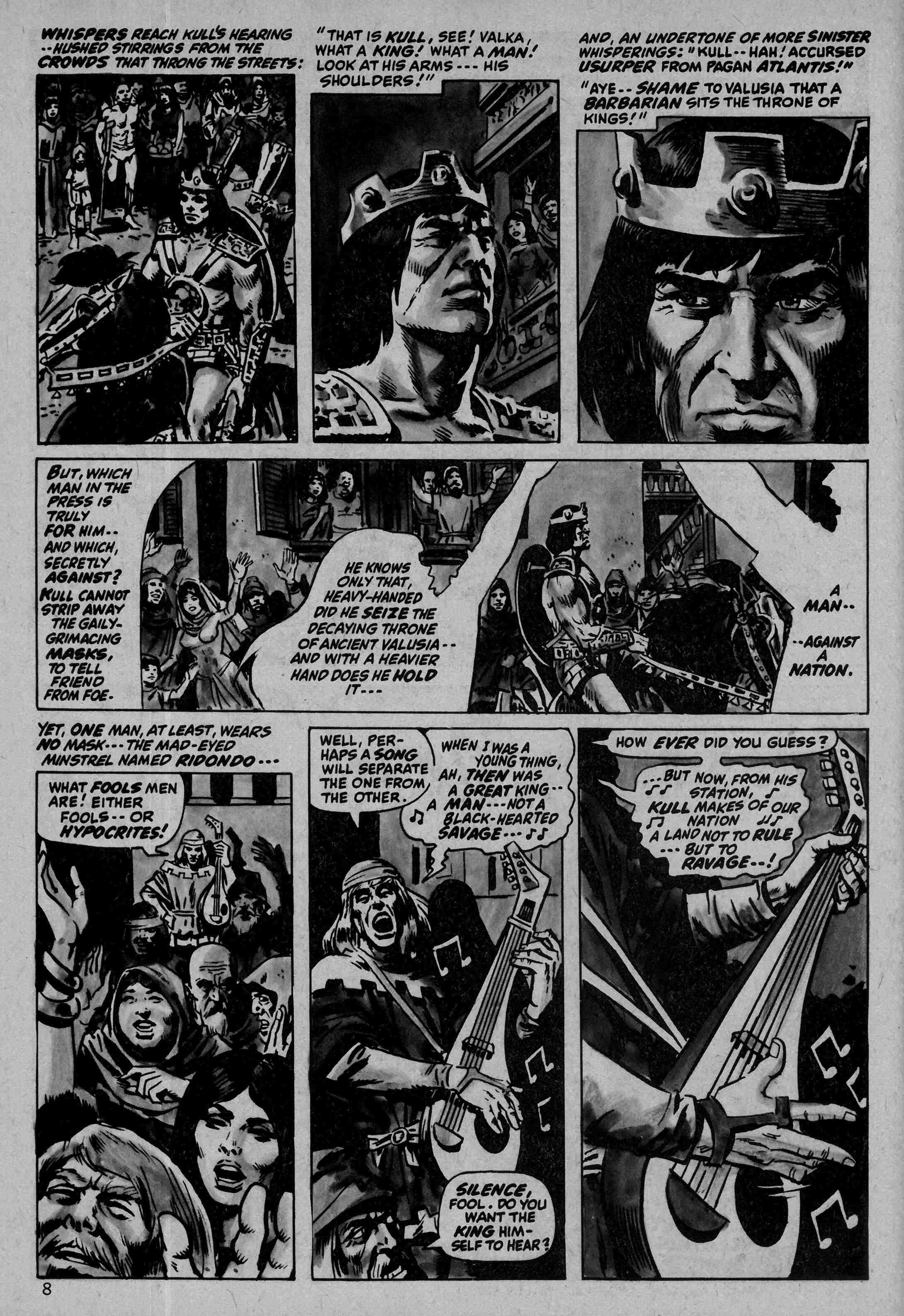 Read online Kull and the Barbarians comic -  Issue #1 - 8