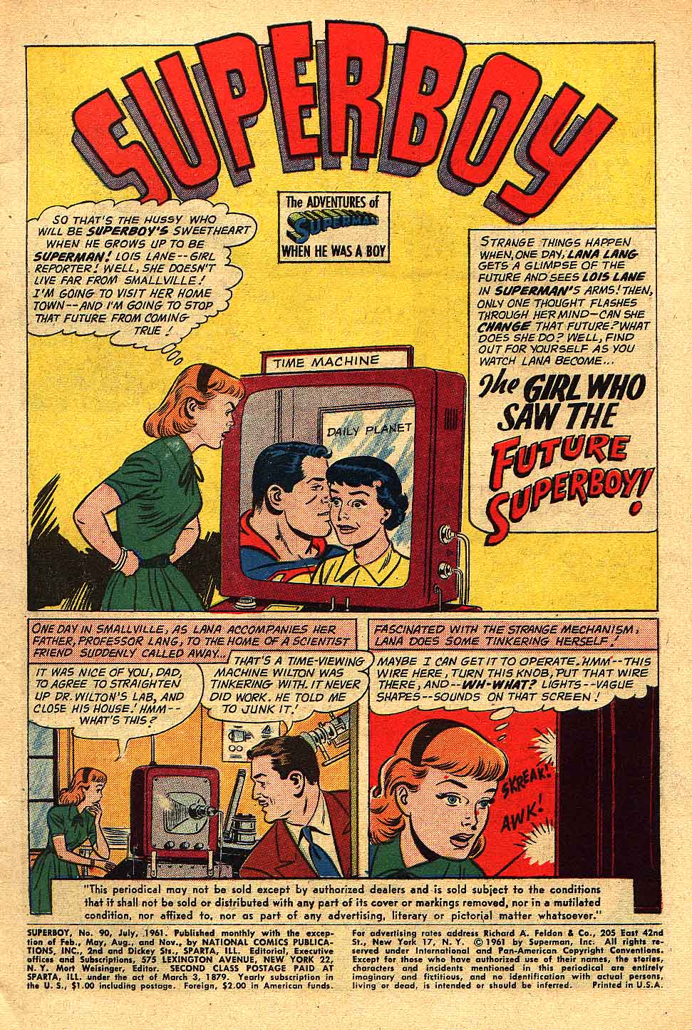 Read online Superboy (1949) comic -  Issue #90 - 2