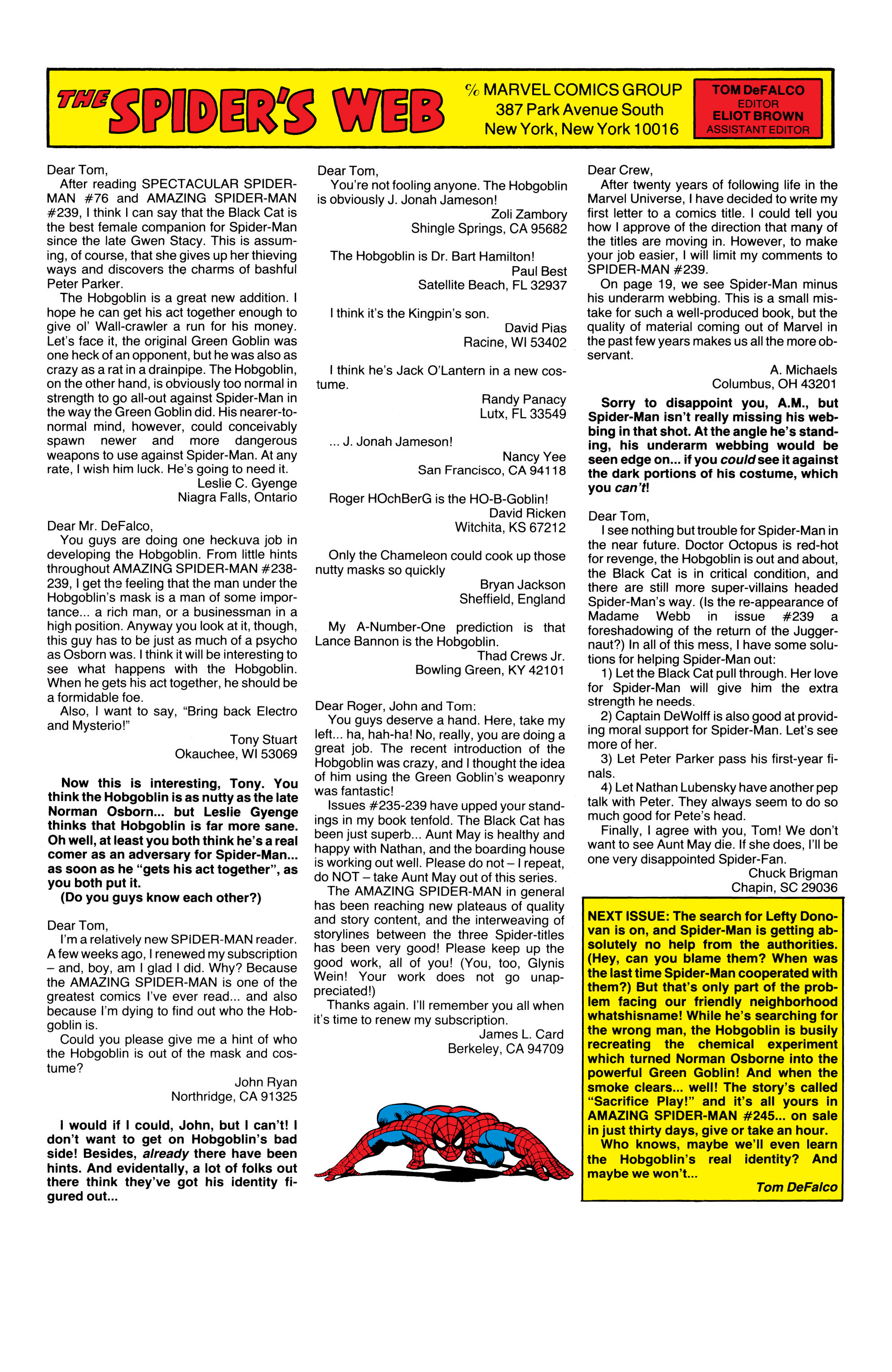 Read online The Amazing Spider-Man (1963) comic -  Issue #244 - 24