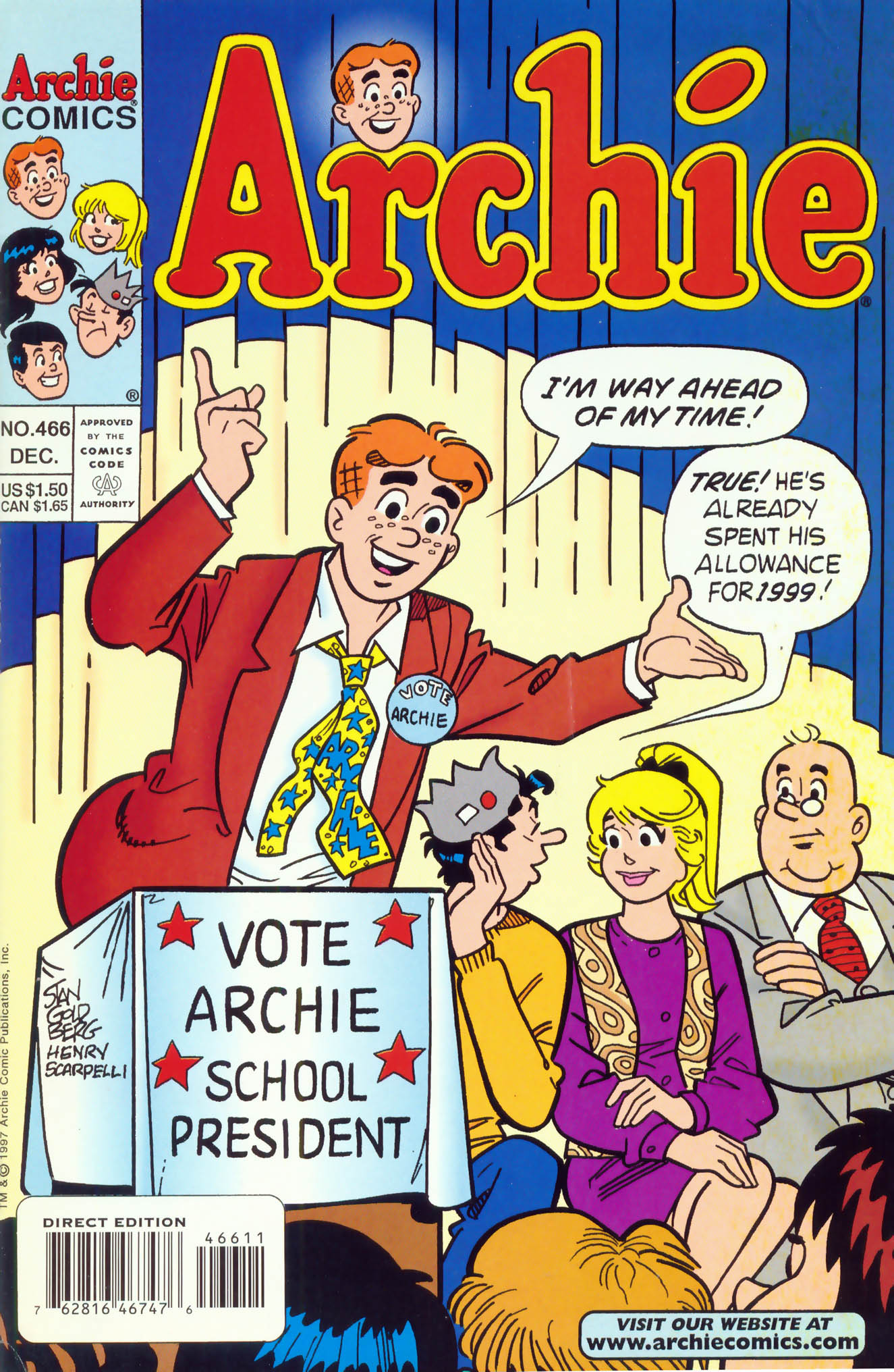 Read online Archie (1960) comic -  Issue #466 - 1