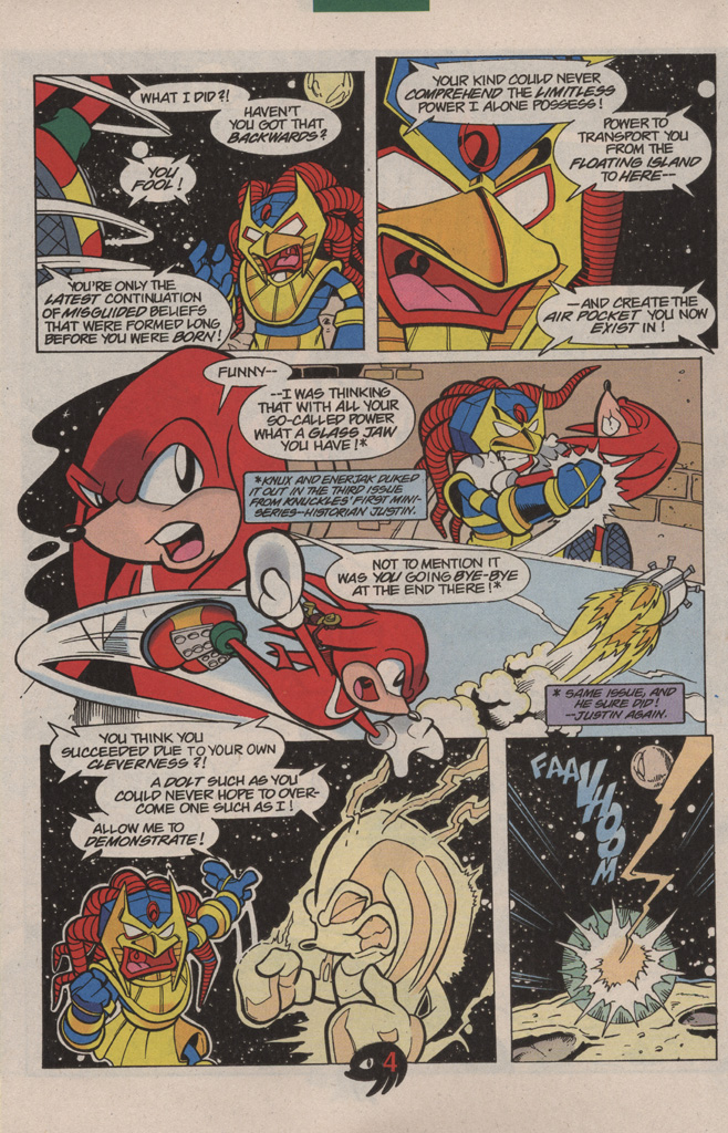 Read online Knuckles the Echidna comic -  Issue #8 - 8