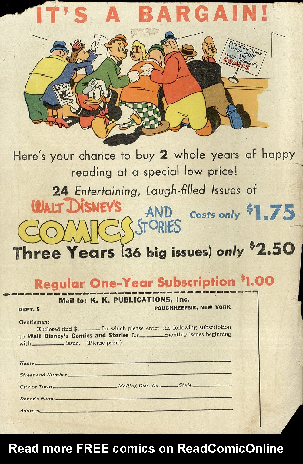 Read online Walt Disney's Comics and Stories comic -  Issue #45 - 52