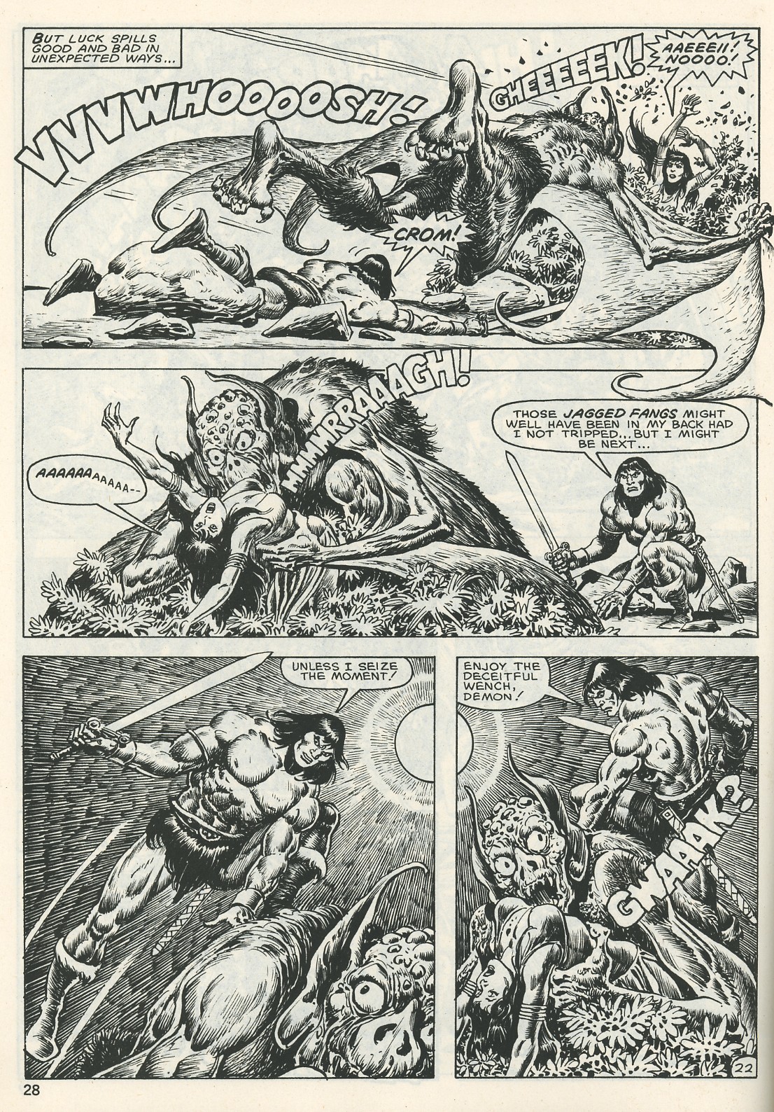 Read online The Savage Sword Of Conan comic -  Issue #123 - 28