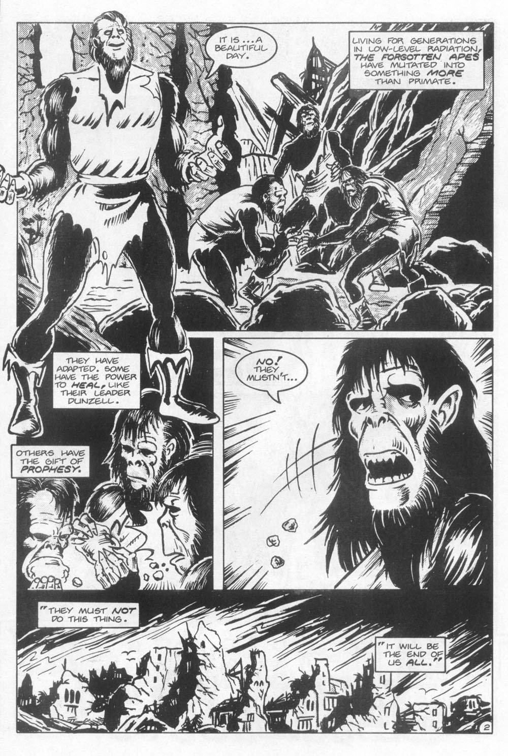 Read online Planet of the Apes (1990) comic -  Issue #21 - 4