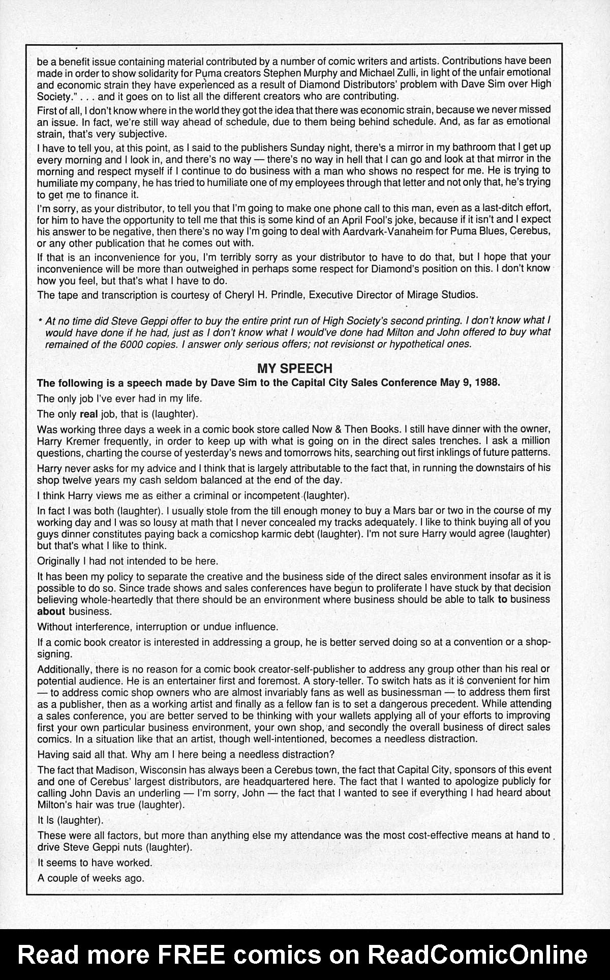 Read online Cerebus comic -  Issue #111 - 27