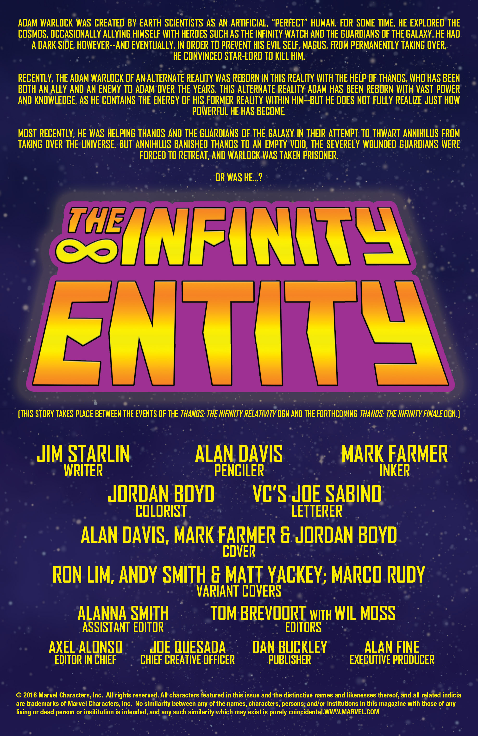 Read online The Infinity Entity comic -  Issue #1 - 2