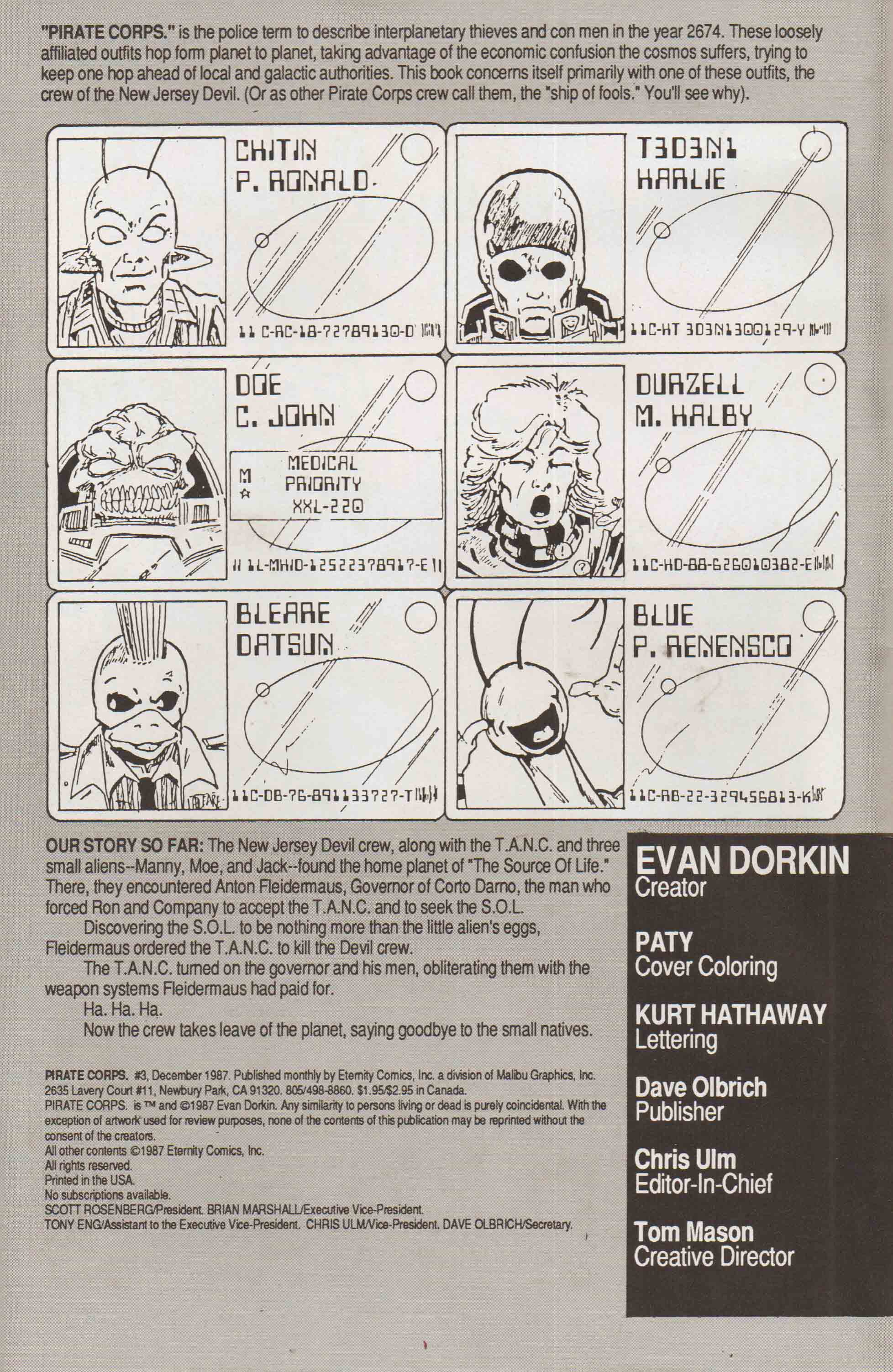 Read online Pirate Corp$! (1987) comic -  Issue #3 - 2