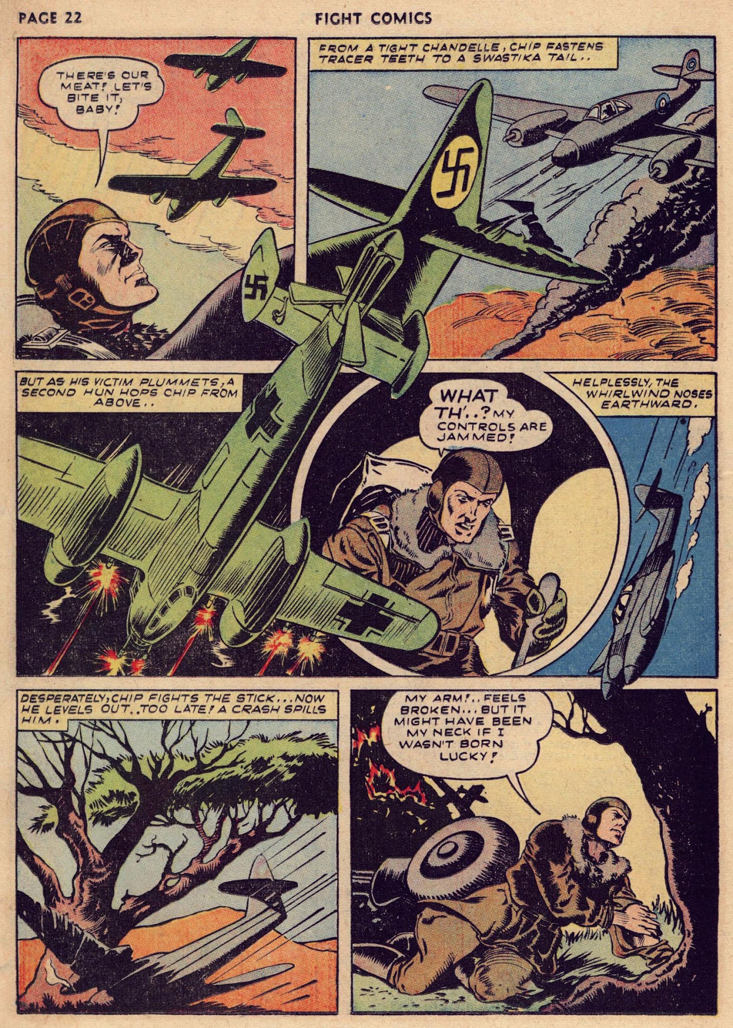 Read online Fight Comics comic -  Issue #24 - 24