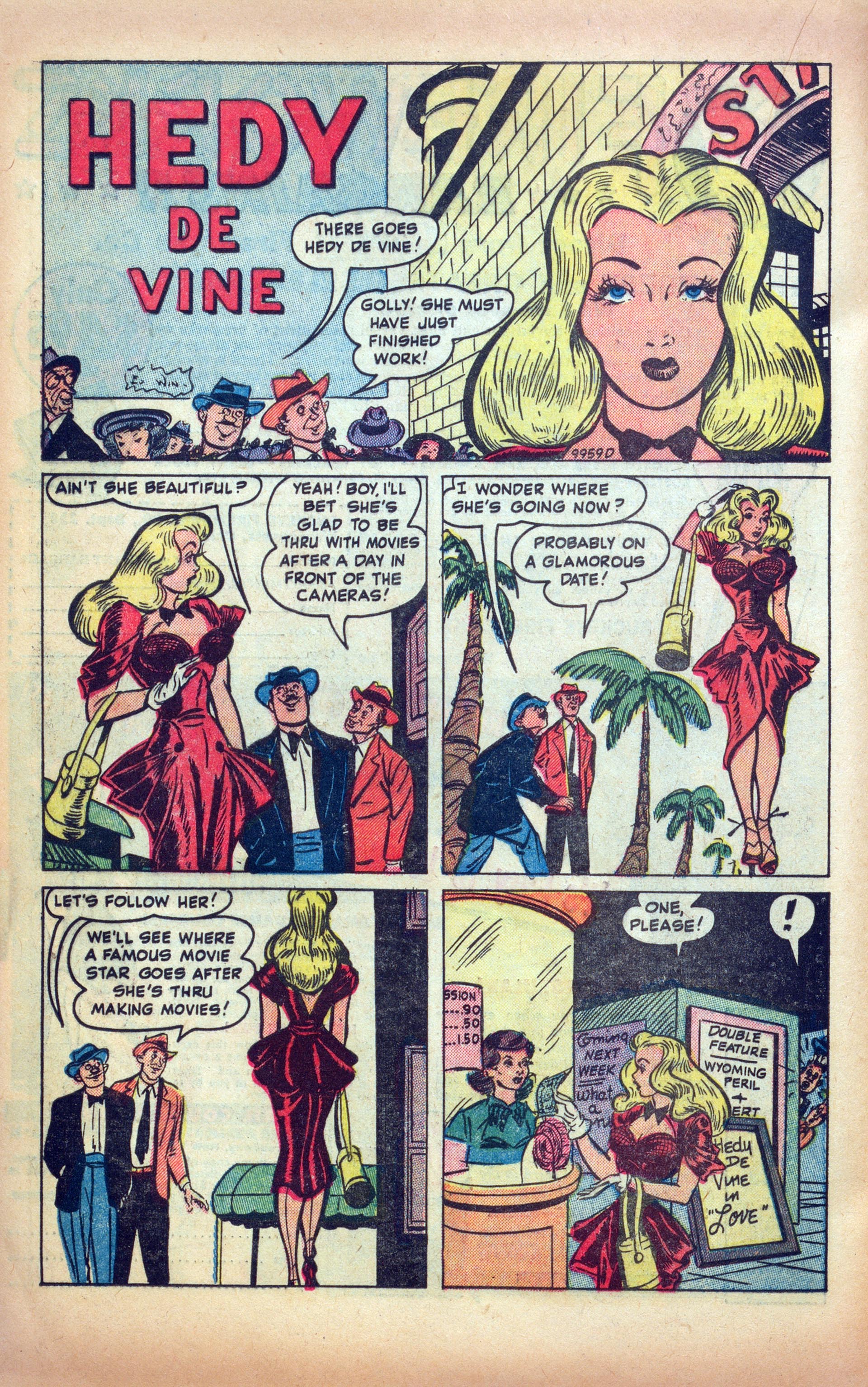 Read online Hedy Of Hollywood Comics comic -  Issue #49 - 22
