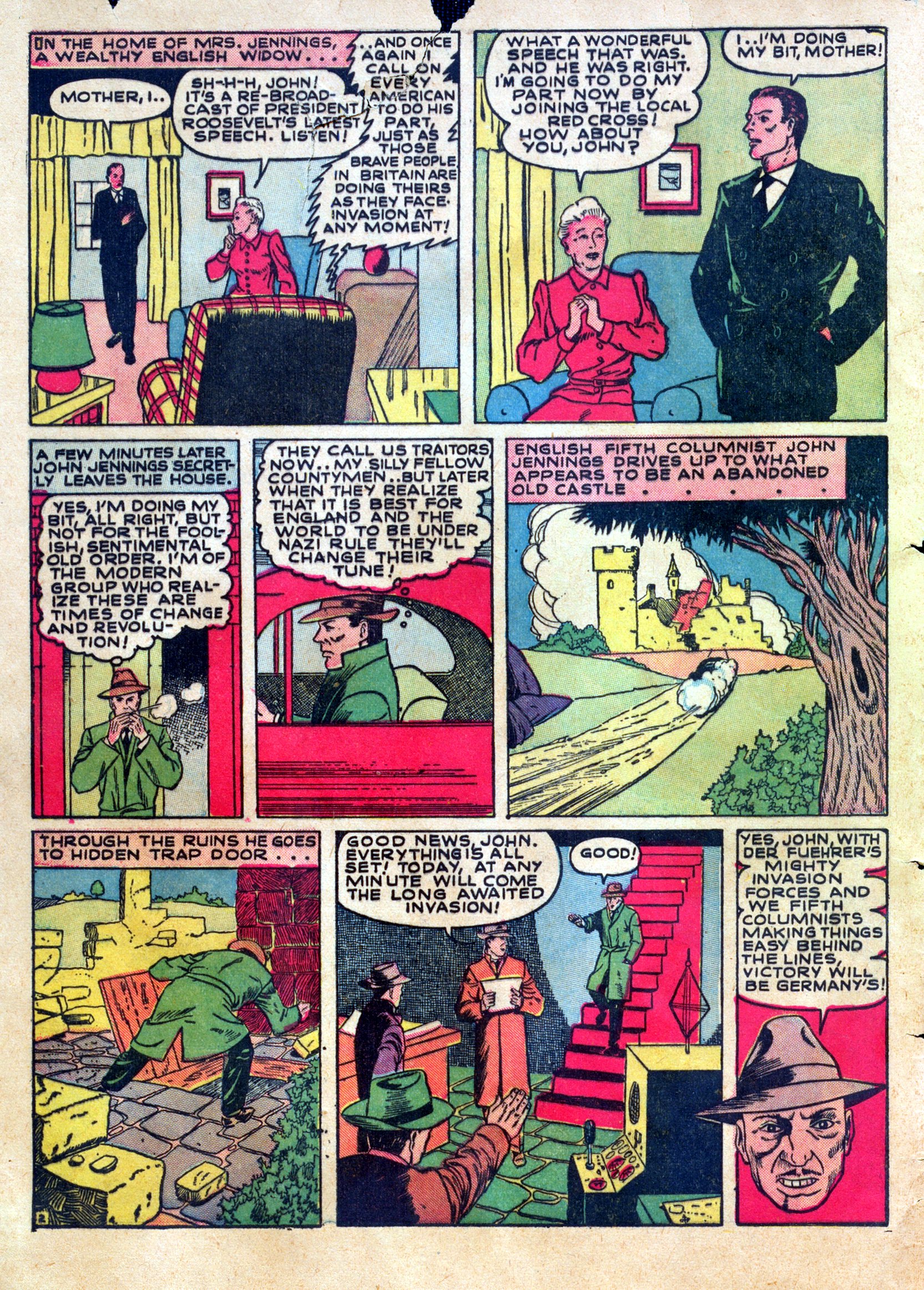 Read online Our Flag Comics comic -  Issue #1 - 4