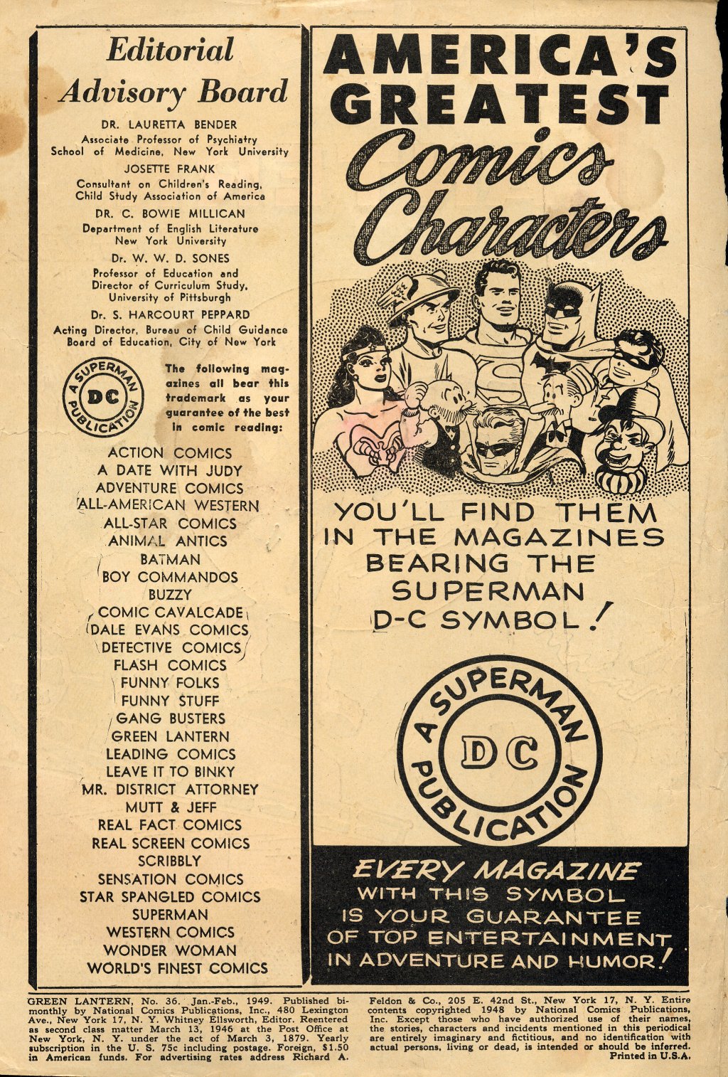 Read online Green Lantern (1941) comic -  Issue #36 - 2