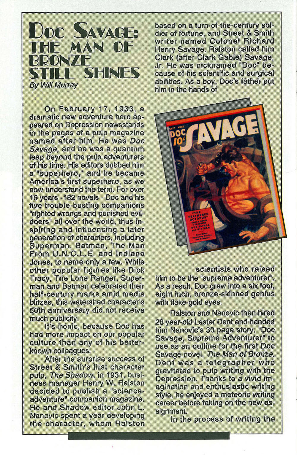 Read online Doc Savage: The Man of Bronze comic -  Issue #1 - 30