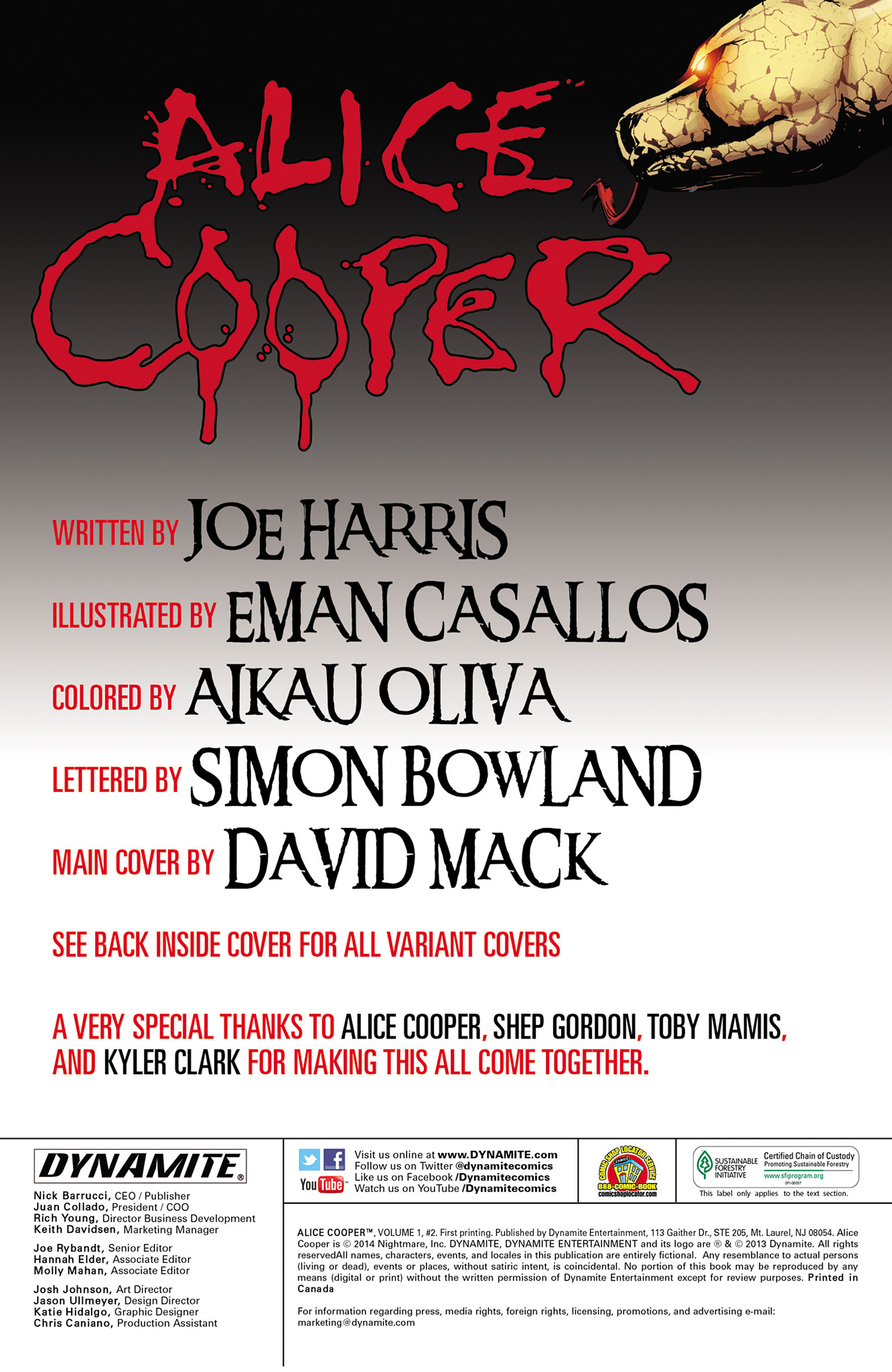 Read online Alice Cooper comic -  Issue #2 - 2