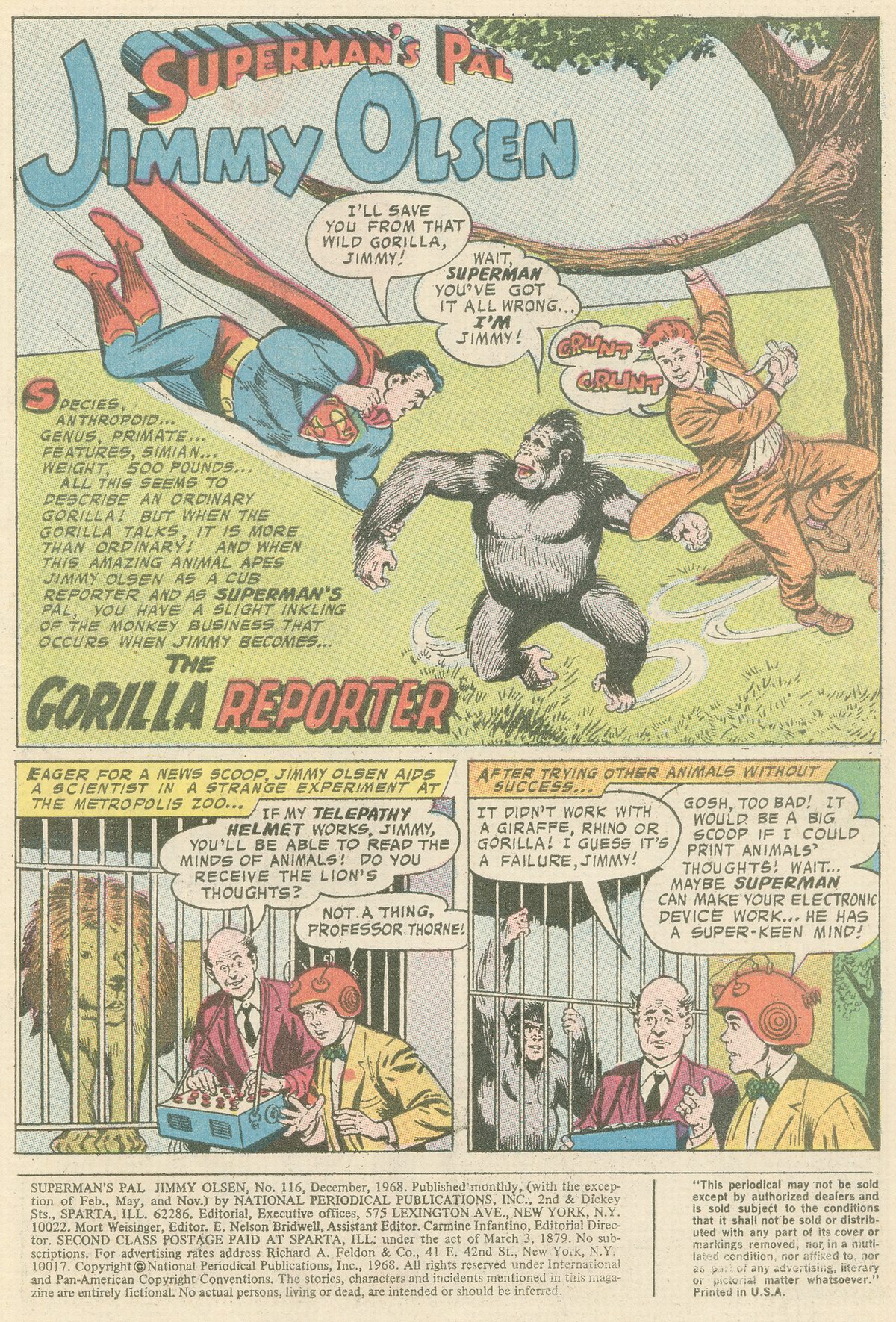 Read online Superman's Pal Jimmy Olsen comic -  Issue #116 - 3