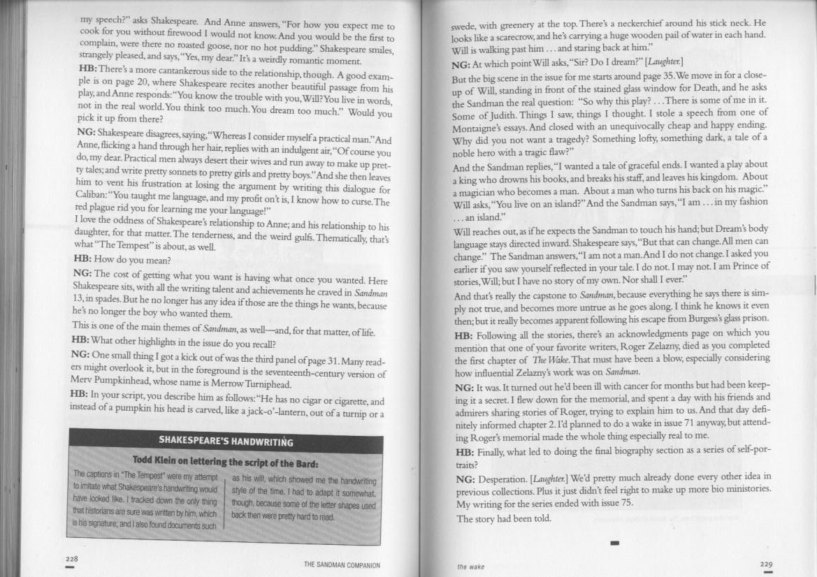 The Sandman Companion issue TPB - Page 129