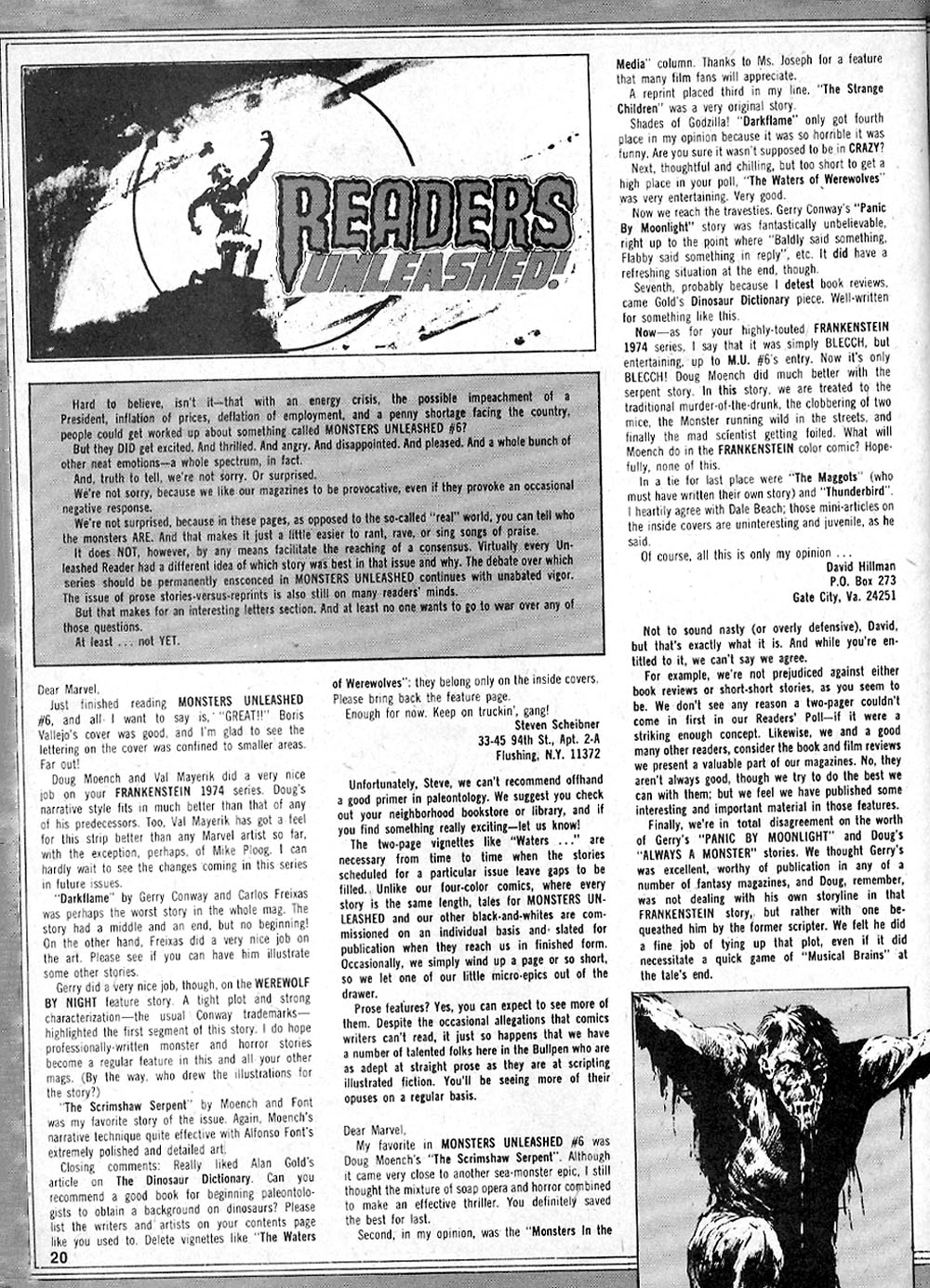 Read online Monsters Unleashed (1973) comic -  Issue #8 - 20