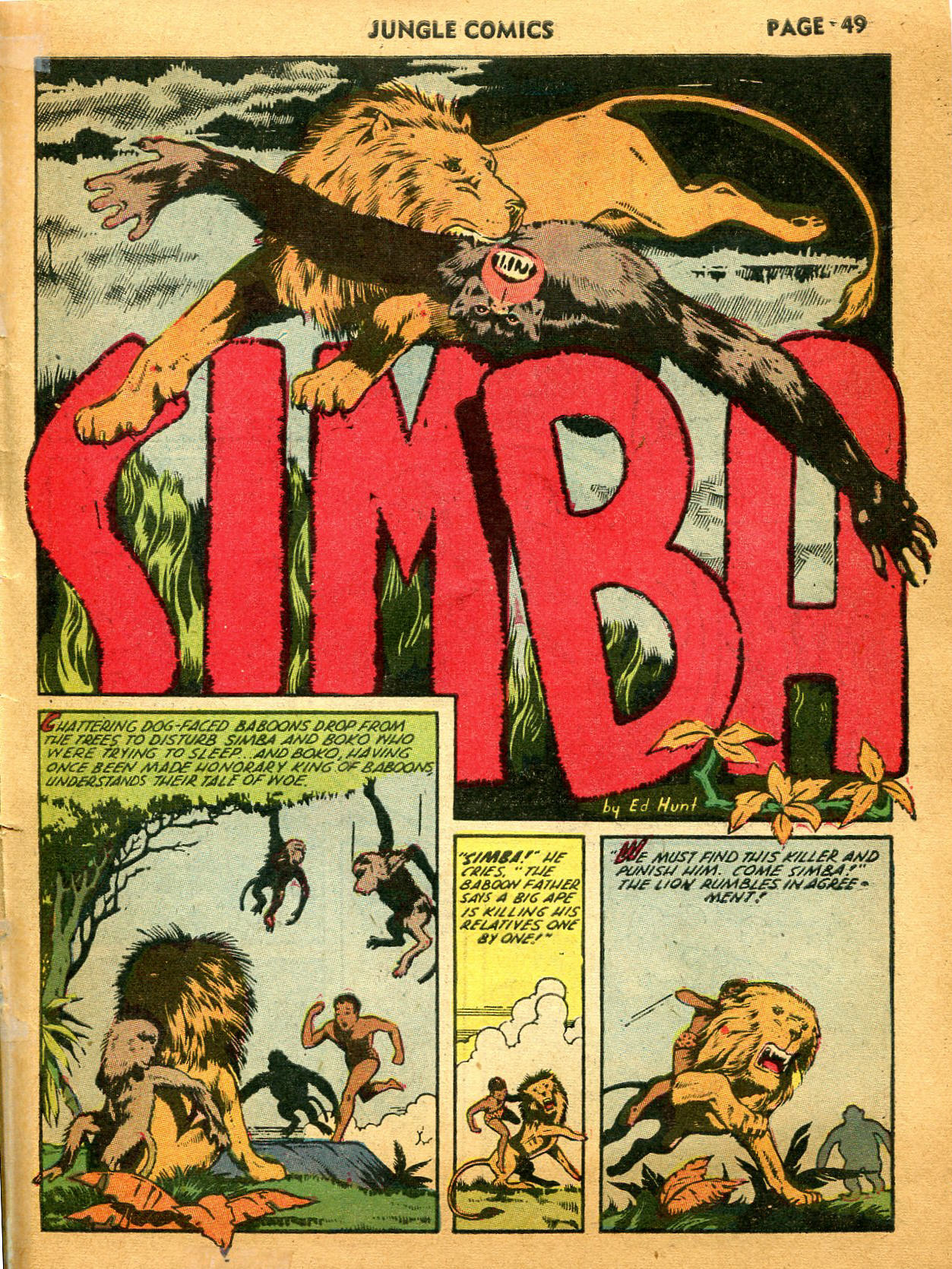 Read online Jungle Comics comic -  Issue #35 - 51