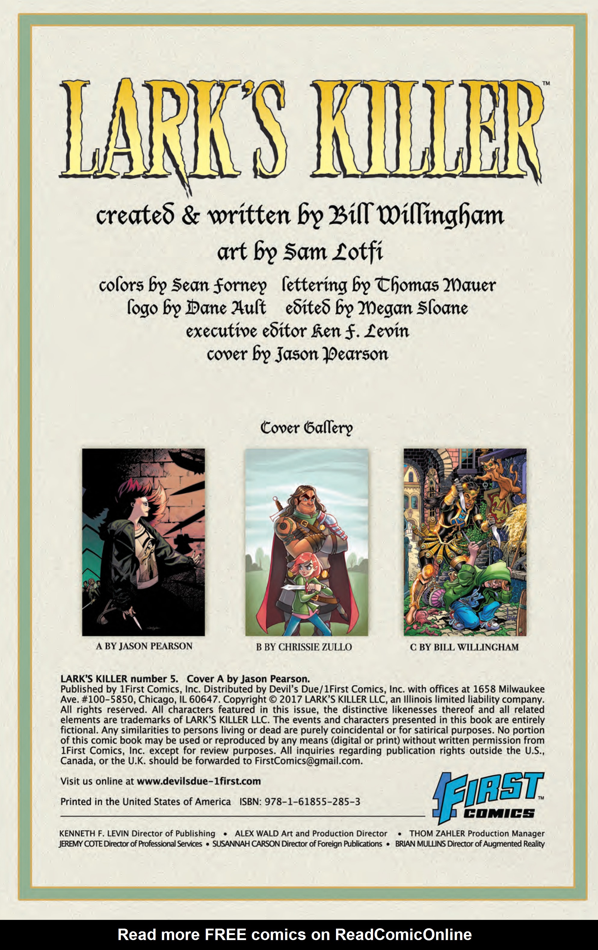 Read online Lark's Killer comic -  Issue #5 - 2